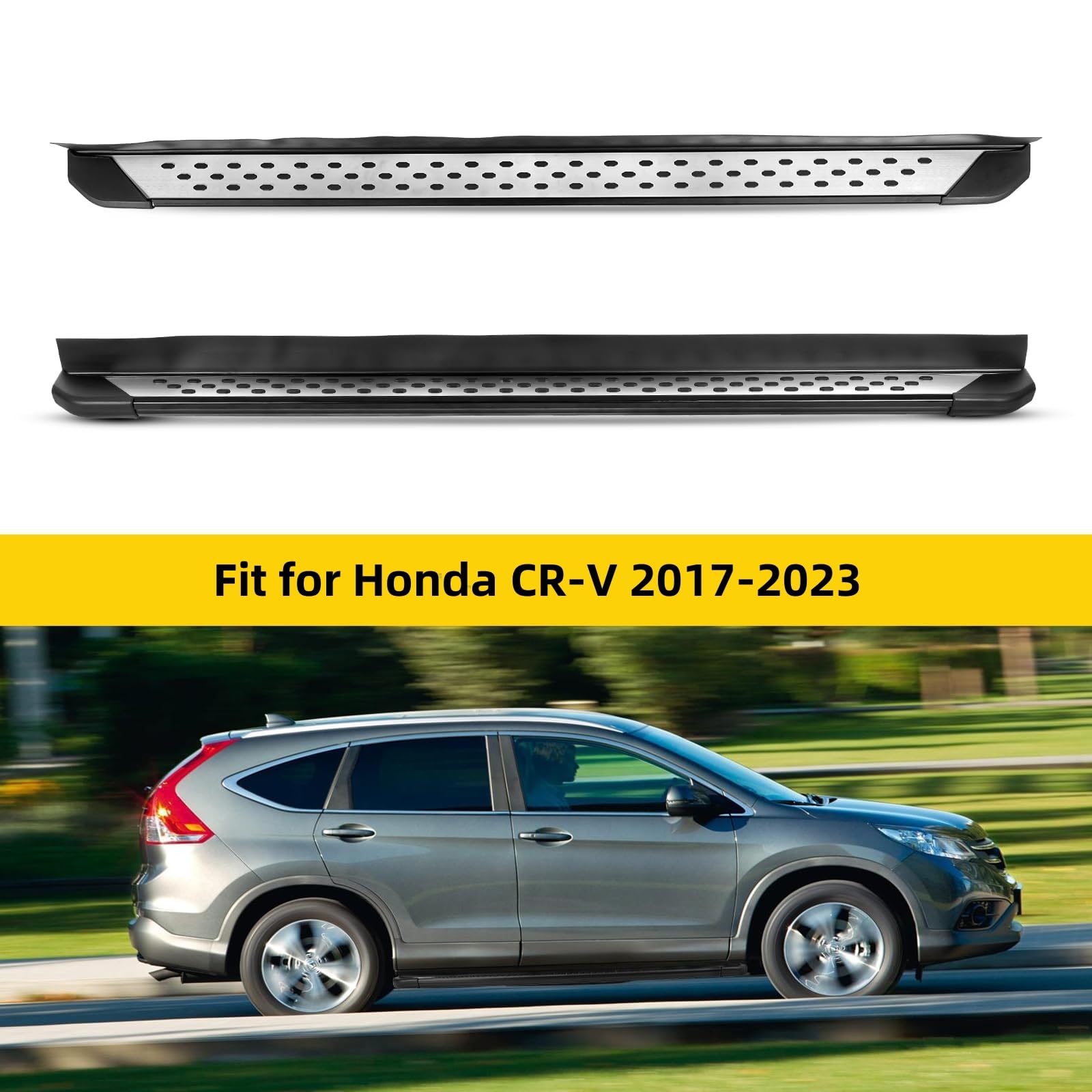 KYX Running Boards fit for Honda CR-V 2017-2023, Aluminum Alloy Car Door Side Steps Nerf Bars Truck Boards Step Rails