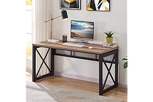 BON AUGURE Industrial 60" Home Office Writing Desk