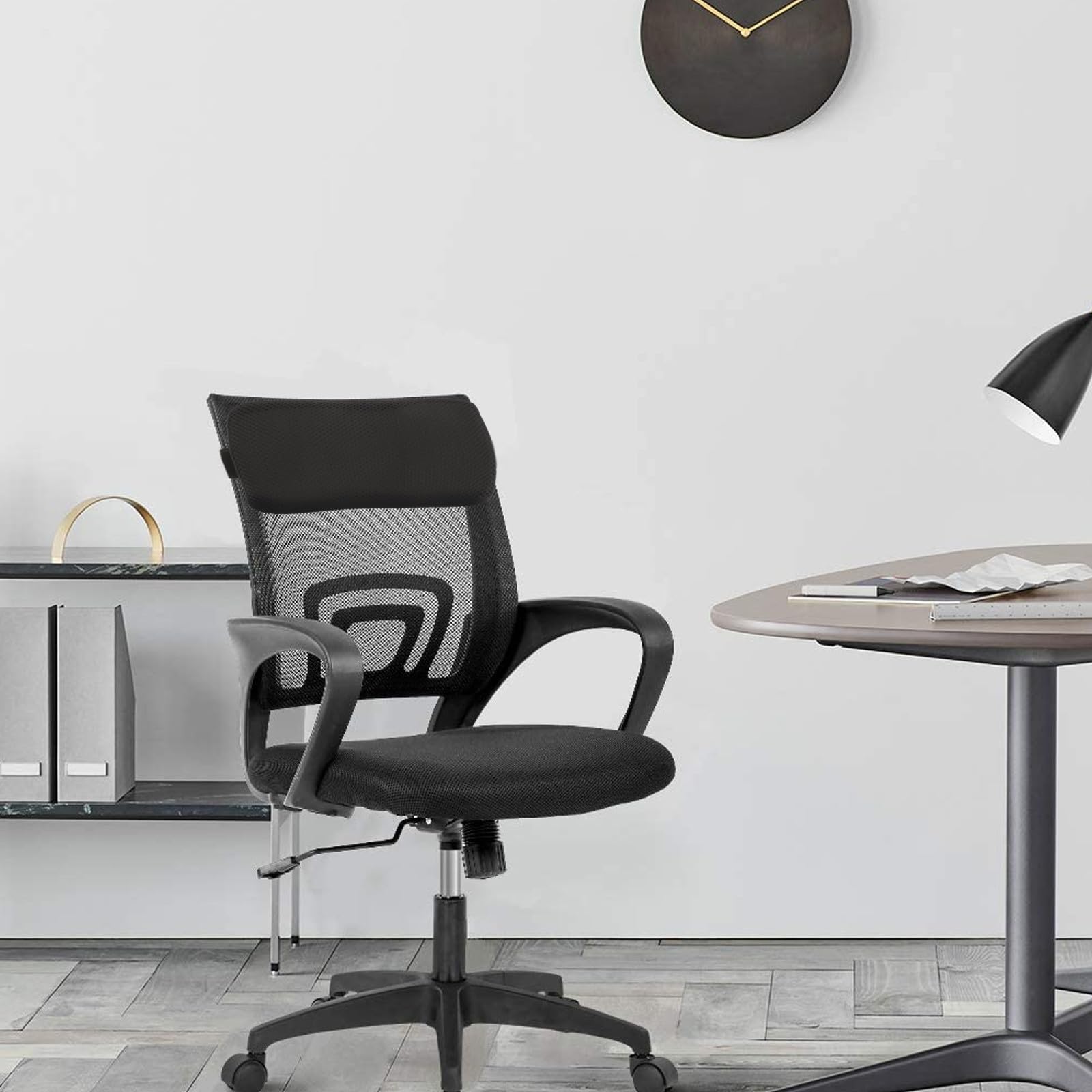 Reposacabezas ómico para Silla de Ruedas Cojín Cabeza Es Transpirable Soporte Cómodo Cuello Accesorio Aadjustable Negro para Uso Diario y Oficina