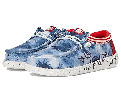 Hey Dude Kids Wally Varsity Jacket (Little Kid/Big Kid) Boys Shoes Navy/Red : 11 Little Kid M, Polyester
