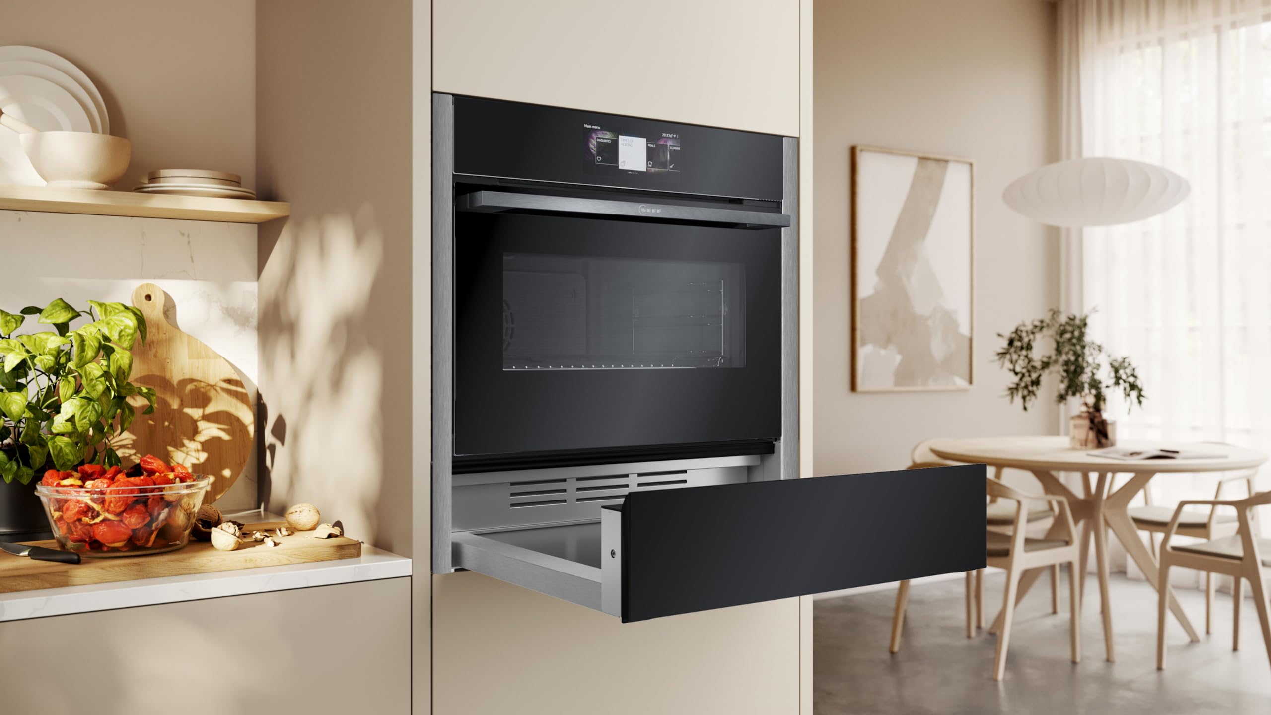 Neff N24HA11N1B N 70, Built-in warming drawer 60 x 14 cm Stainless steel — view 2