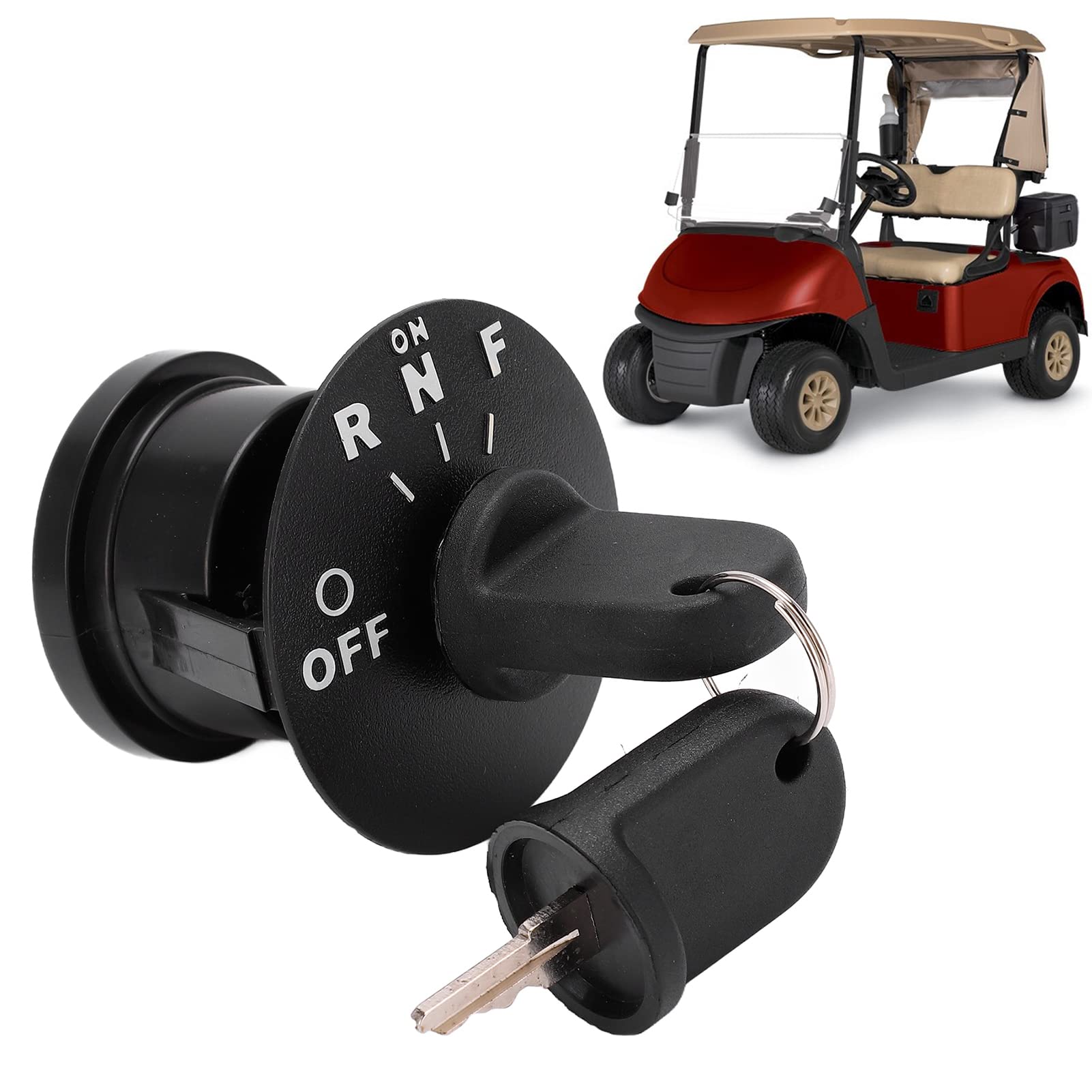 Interrupteur à Clé de, Interrupteur à Clé de de Voiture de Club avec 2 Clés OE 605637 de Remplacement pour EZGO RXV 2008‑Up