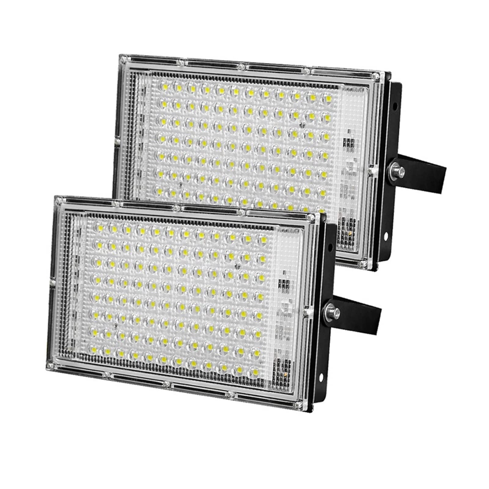 Światło powodziowe LED 150W Foco DOPROWADZIŁO Zewnętrzne światło reflektorów zewnętrznych oświetlenie uliczne światła Outdoor Reflight projektor,Niezrównana luminescencja(2 Pieces Cold White,100W)