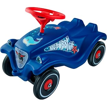 BIG-Bobby-Car Classic Ocean - Kinderfahrzeug mit Aufklebern in Ozean Design, f&uuml;r Jungen und M&auml;dchen, belastbar bis zu 50 kg, 