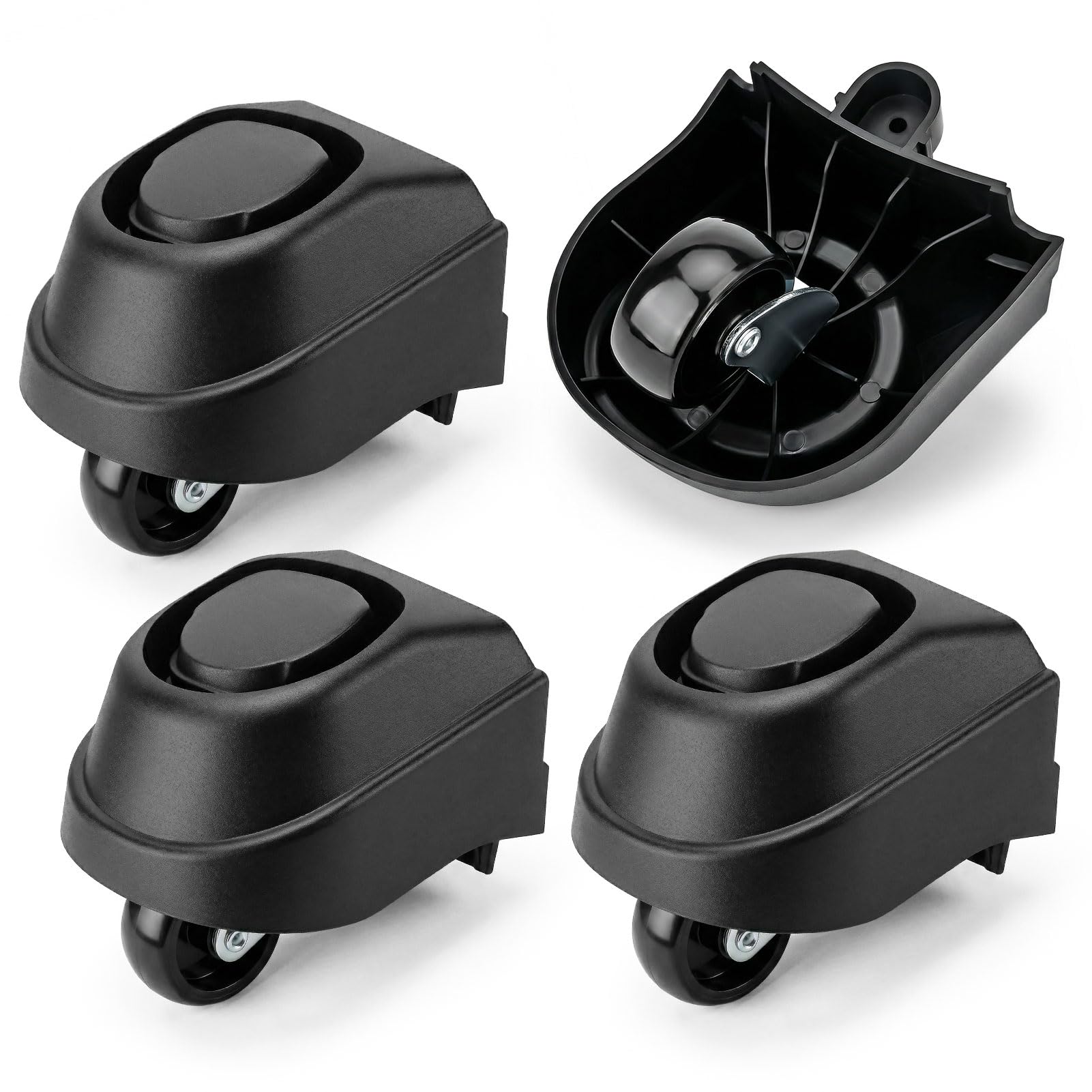 Photo 1 of 12388 Foot Caster and 12293 Caster Wheel Replacement Compatible with Ridgid Shop Vac Wet Dry Vacuum, Smooth Rolling Quiet Wheels for Workshop Garage