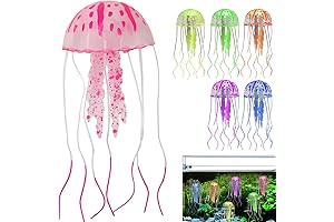 Pink Artificial Simulation Glowing Jellyfish for Fish Tank Decoration