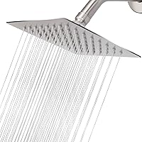 Vista 44 de NearMoon - Cabezal de regadera grande de acero inoxidable cuadrado de lujo en cascada, para instalar en el techo o la pared