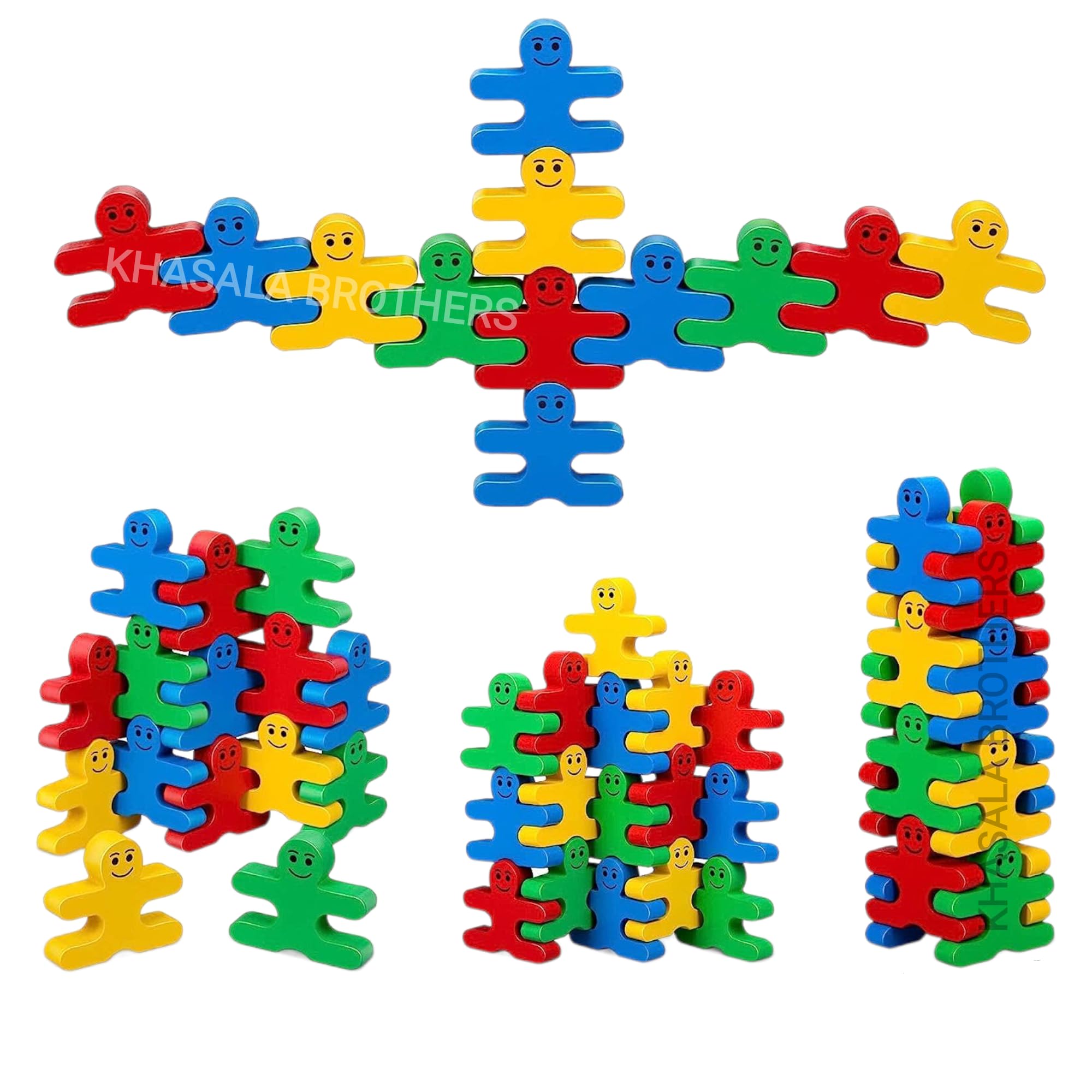 Khasala Brothers® Education Building Stacking Balancing Game, 24 PCS Blocks Sorting & Smiley Stacking Toys for Kids (24 Pcs Set) (Balance Block) (B0CB925YHN) Amazon Price History, Amazon Price Tracker