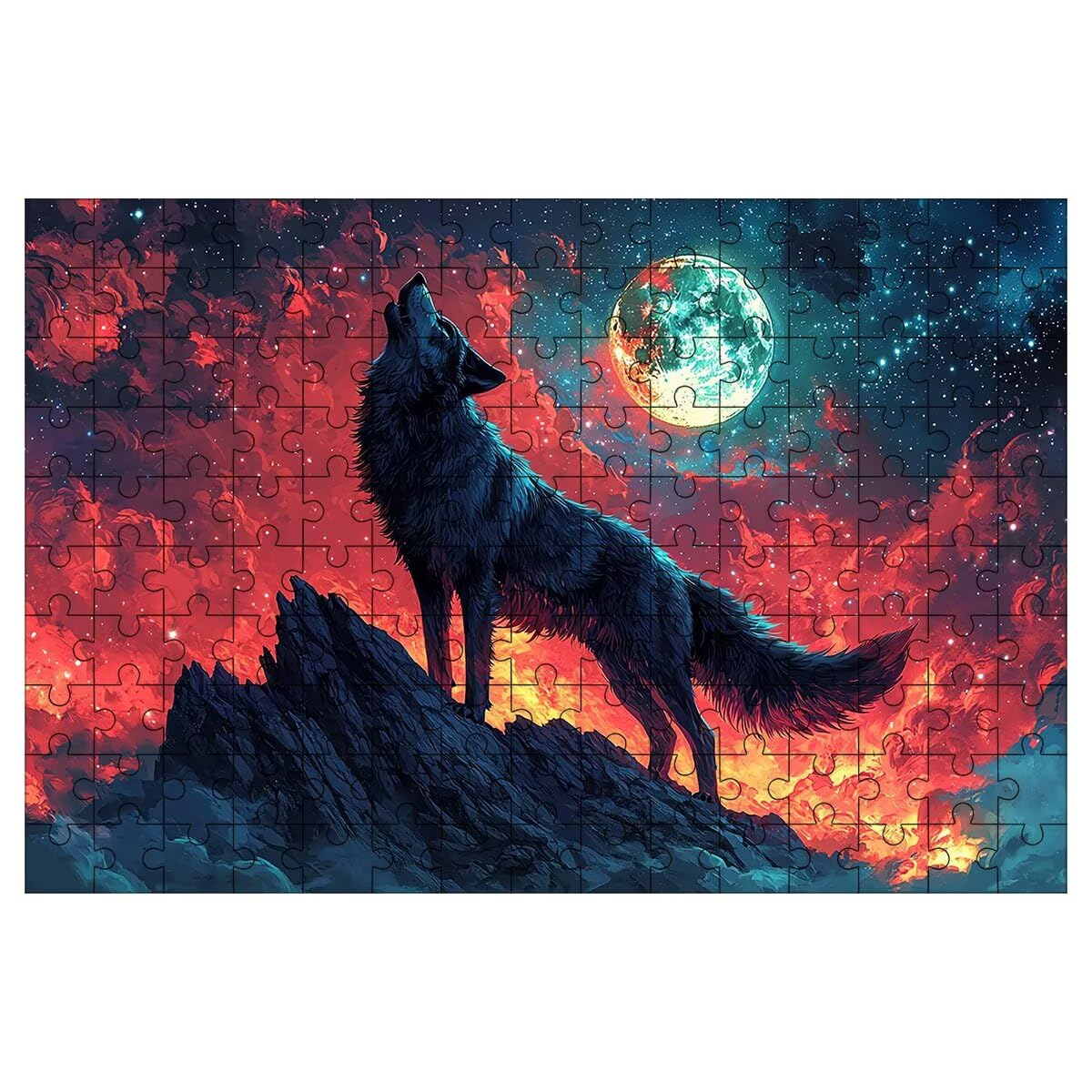 Puzzle 4000 Pezzi Onda, Puzzle Luna, Puzzles in Legno, 141x87cm -1498