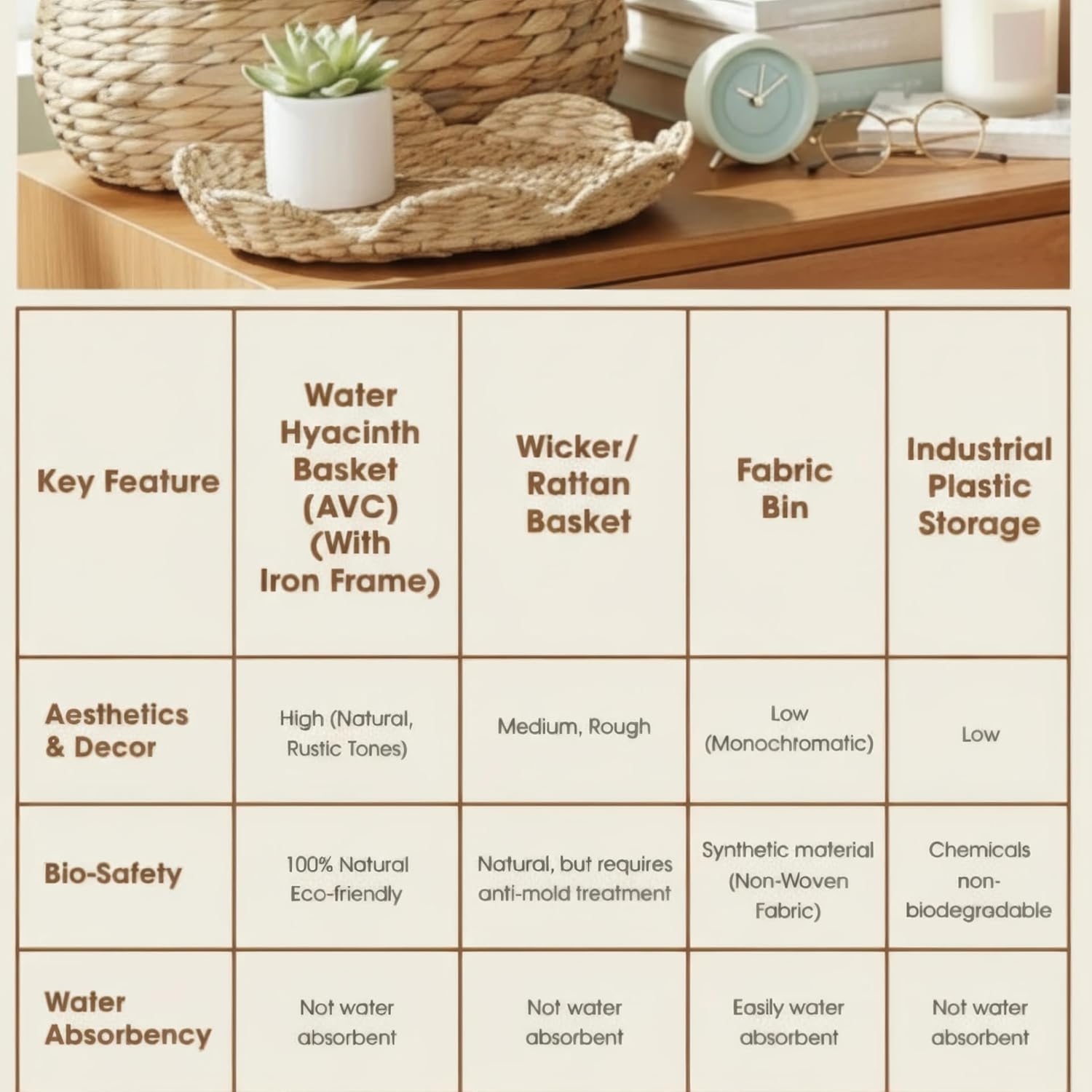 Boho Rattan Basket Set of 2, Scalloped Wicker Storage Baskets with Lids, Handwoven Woven Storage Basket Decorative Basket, Vintage Picnic Basket, Wicker Bread Basket, Natural Decorative Storage