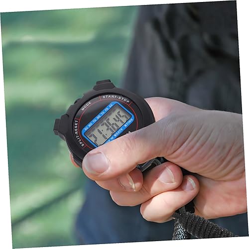 Miniatura 5 de VANZACK Cronómetro digital de mano con funcionamiento silencioso, sincronización de alta precisión para entrenadores deportivos, árbitros y