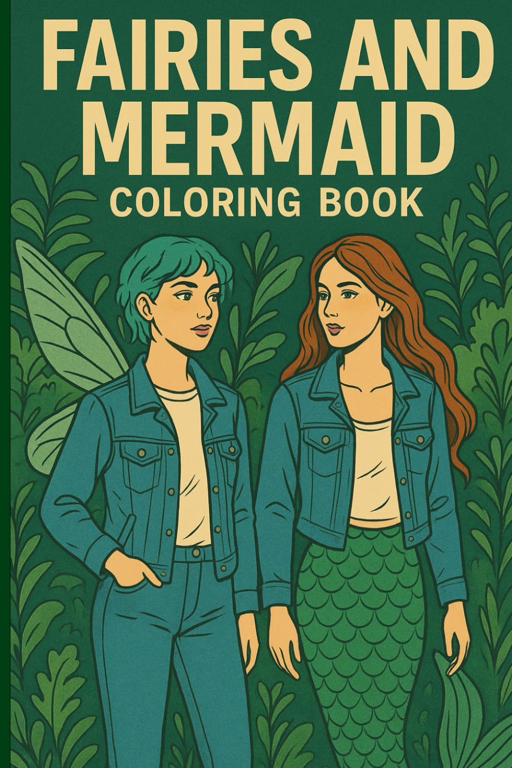 Fairies and Mermaids Coloring Book: Fées et Sirènes Livre de Coloriage