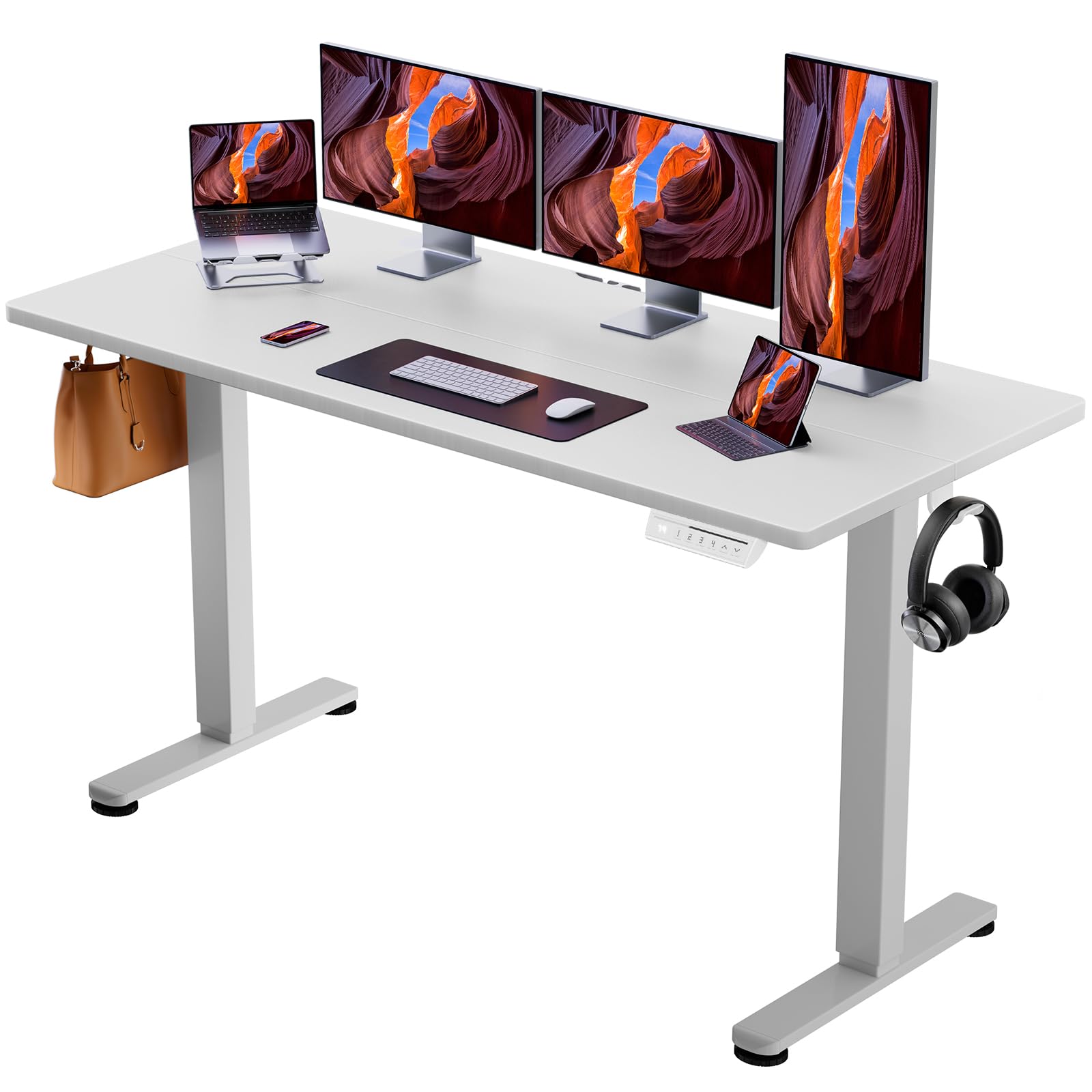 ErGear 電動スタンディングデスク幅160奥行き70高さ72-118cm Amazon | ErGear 電動 オフィスワークテーブル 昇降式デスク