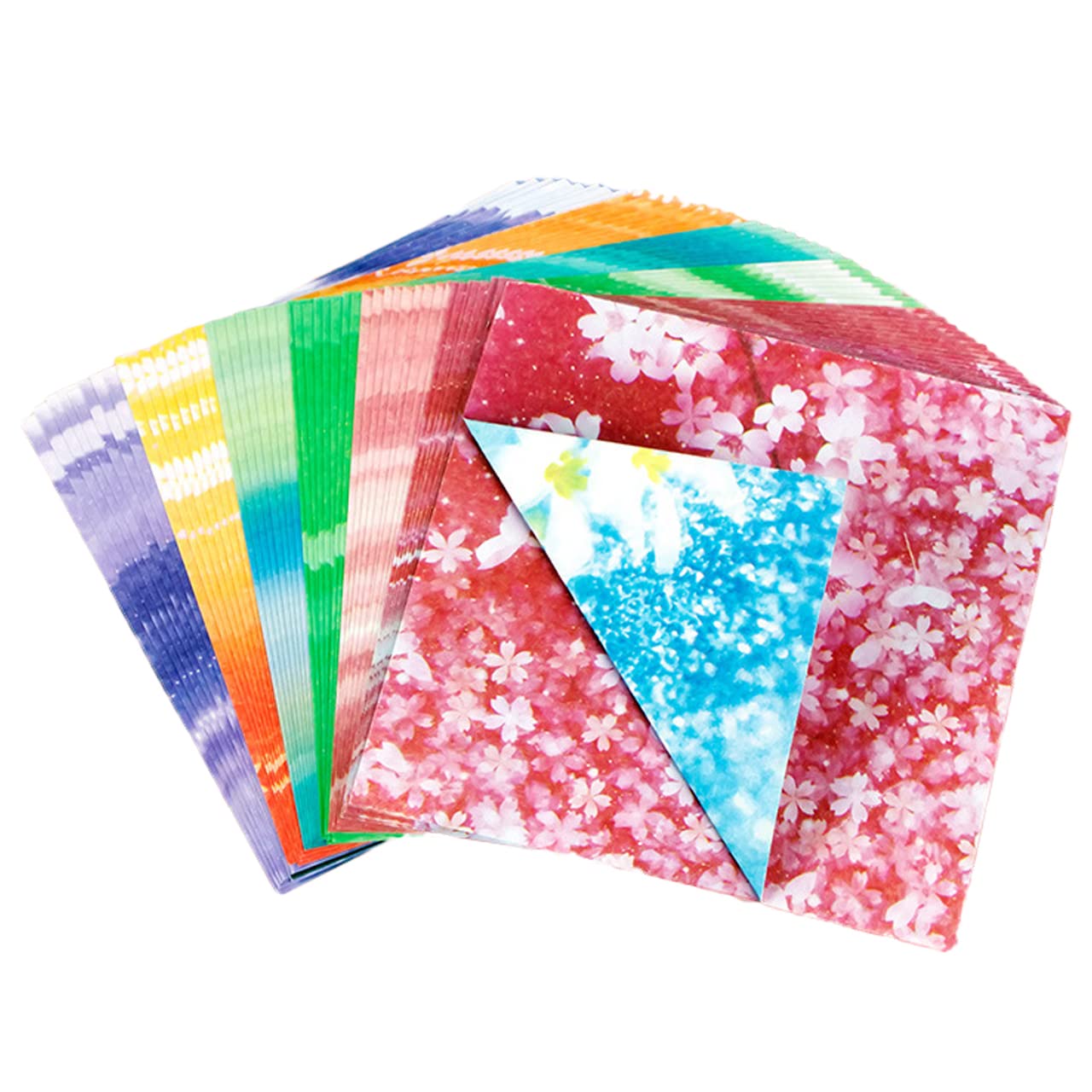 Amazon | Rimikuru 折り紙 両面 柄 模様付き 200枚セット カラフル