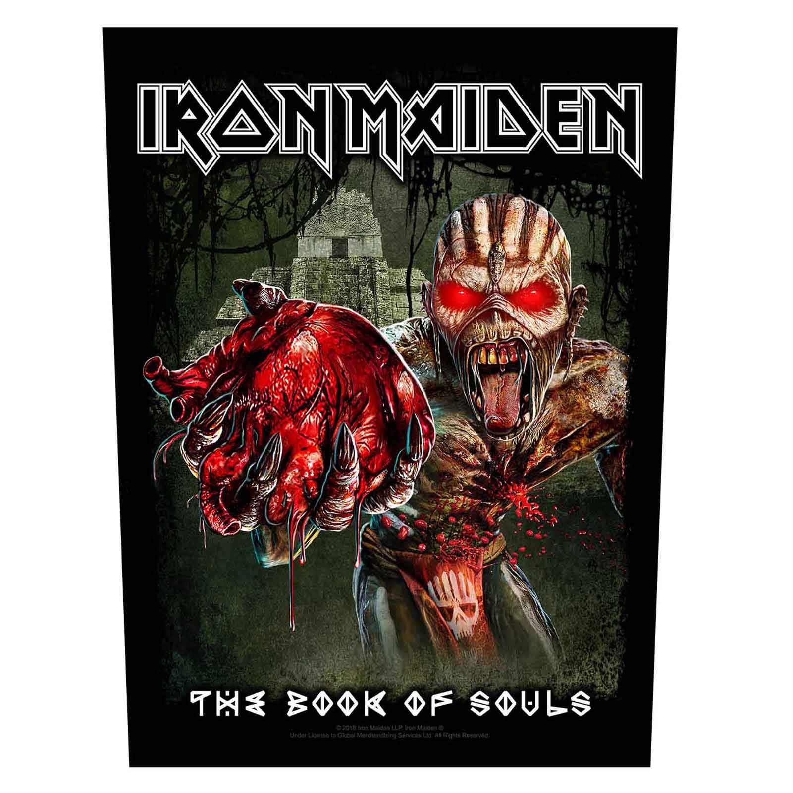 Amazon.com: Iron Maiden Back Patch Book of Souls Band Logo Eddie