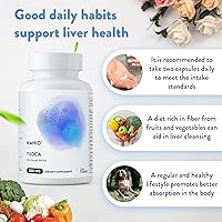Vista 6 de Nahid TUDCA - Suplemento de apoyo hepático de sales biliares de 1250 mg, suplemento de salud hepática, sin OMG, 60 cápsulas