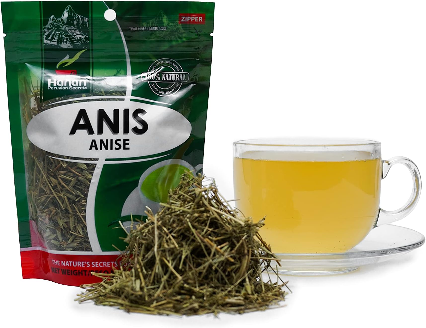 Anis Herbal Tea | 100% Natural Anise | 1.41oz / 40g |Naturally Aids in Digestive Discomfort, Flatulance, Colic, Expectorant |Promotes Good Digestion