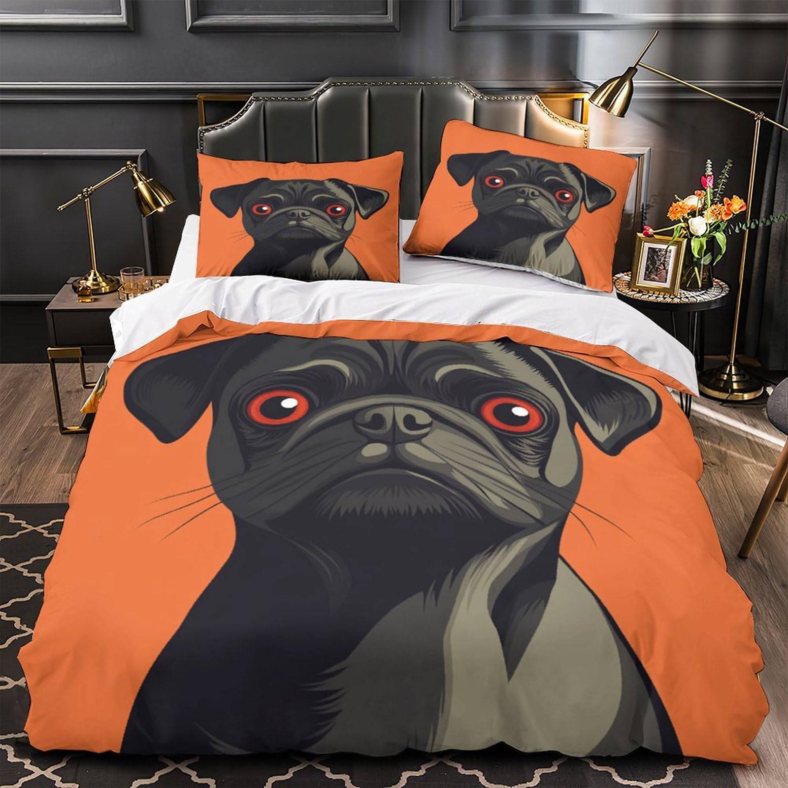 Housse de couette vibrante abstraite pour transformer le décor d'une chambre d'adolescente