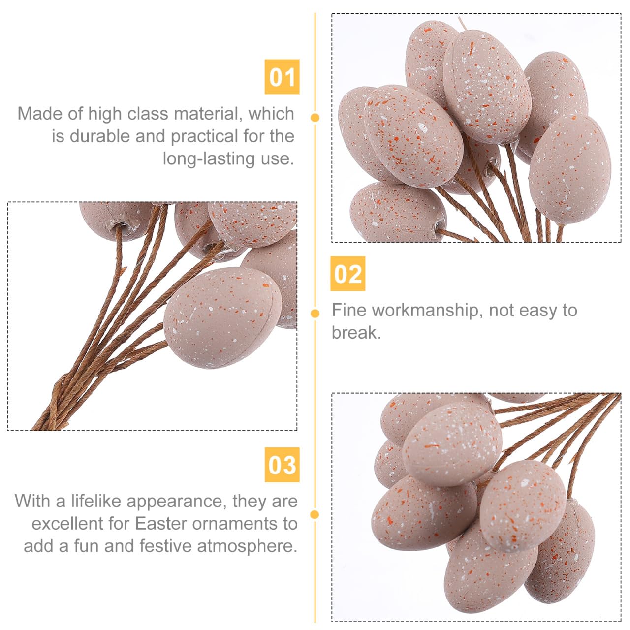 jojofuny 27pcs Easter Spotted Decoration Branches Easter Party Celebration Decor Spring Floral Picks Artificial Tree Ornaments Arrangement Supplies - Image 2