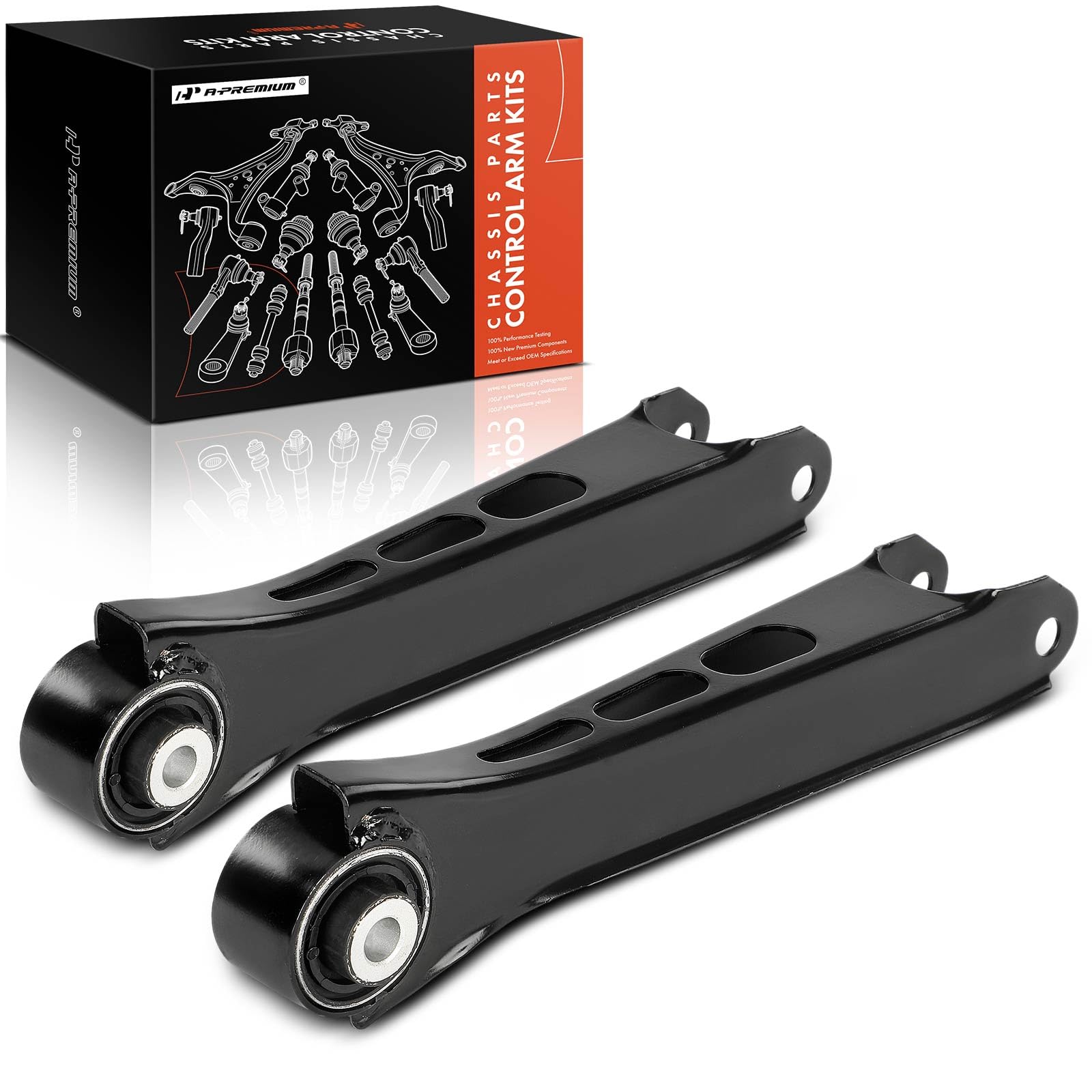 A-Premium 2 x Rear Upper Control Arm with Bushing, Compatible with Cadillac CTS 2014-2019, ATS 2014-2019