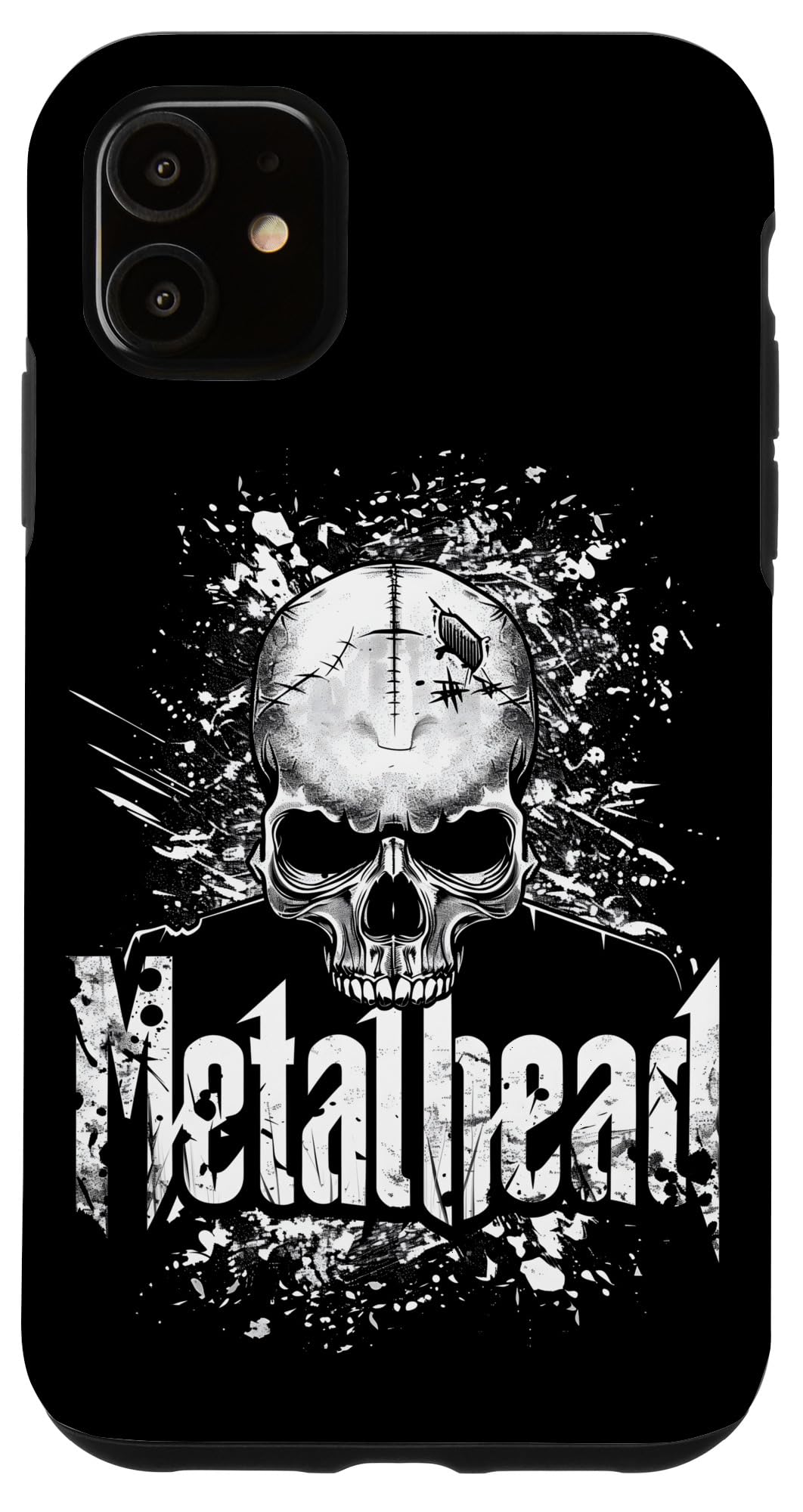 iPhone 11 Metalhead skull for mosher metalheads and metal music fans Case