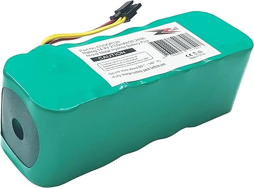 ZZcell® Batería de repuesto para Ariete Briciola 2711, 2712, 2713, 2717, Evolution 2.0, LP43SC2000P Robot Vac Aspirador 14.4V 2100mAh