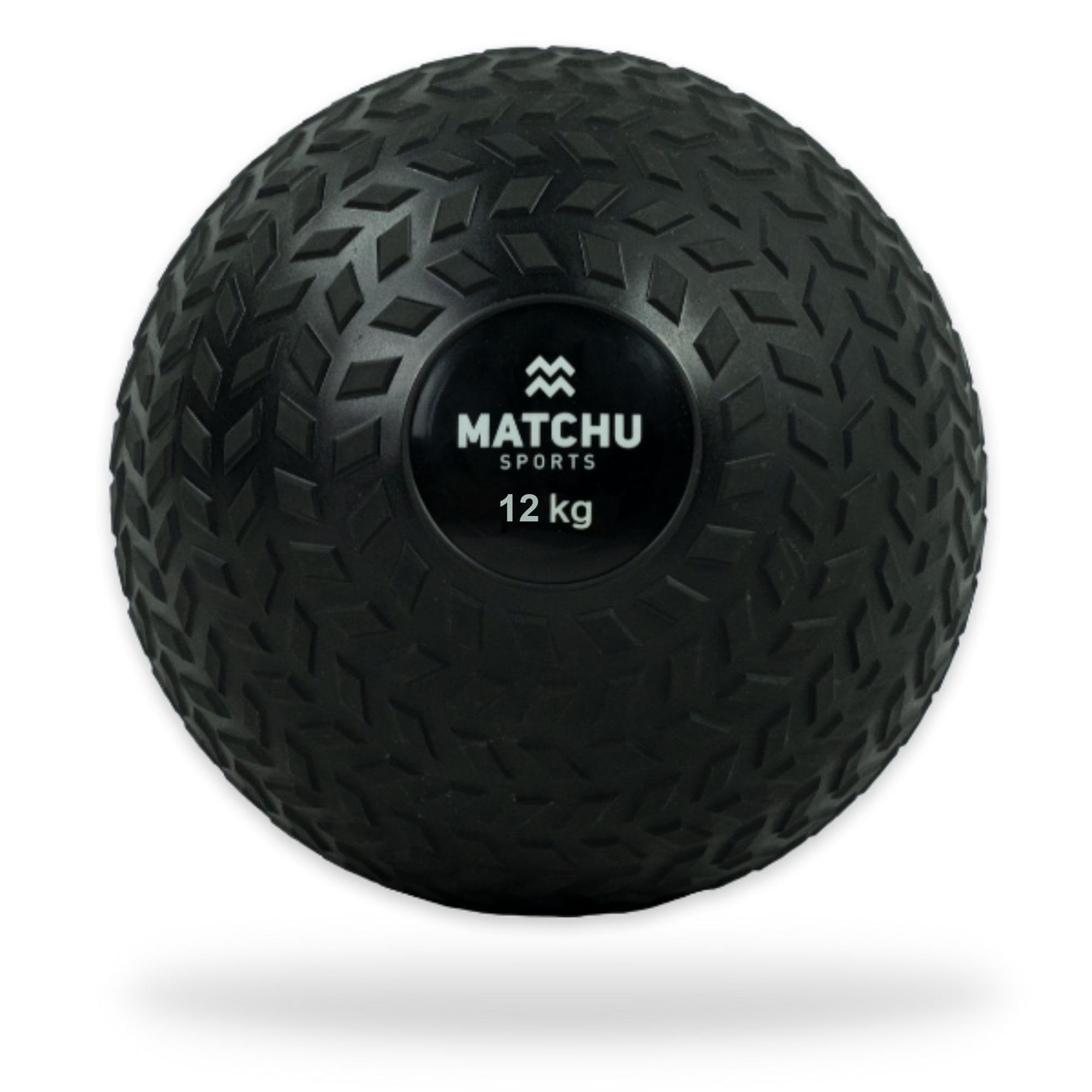 MATCHU - Slam Ball - Disponibile in 3, 6, 9 e 12 KG - Gomma - Nero (Nero - 12 KG)