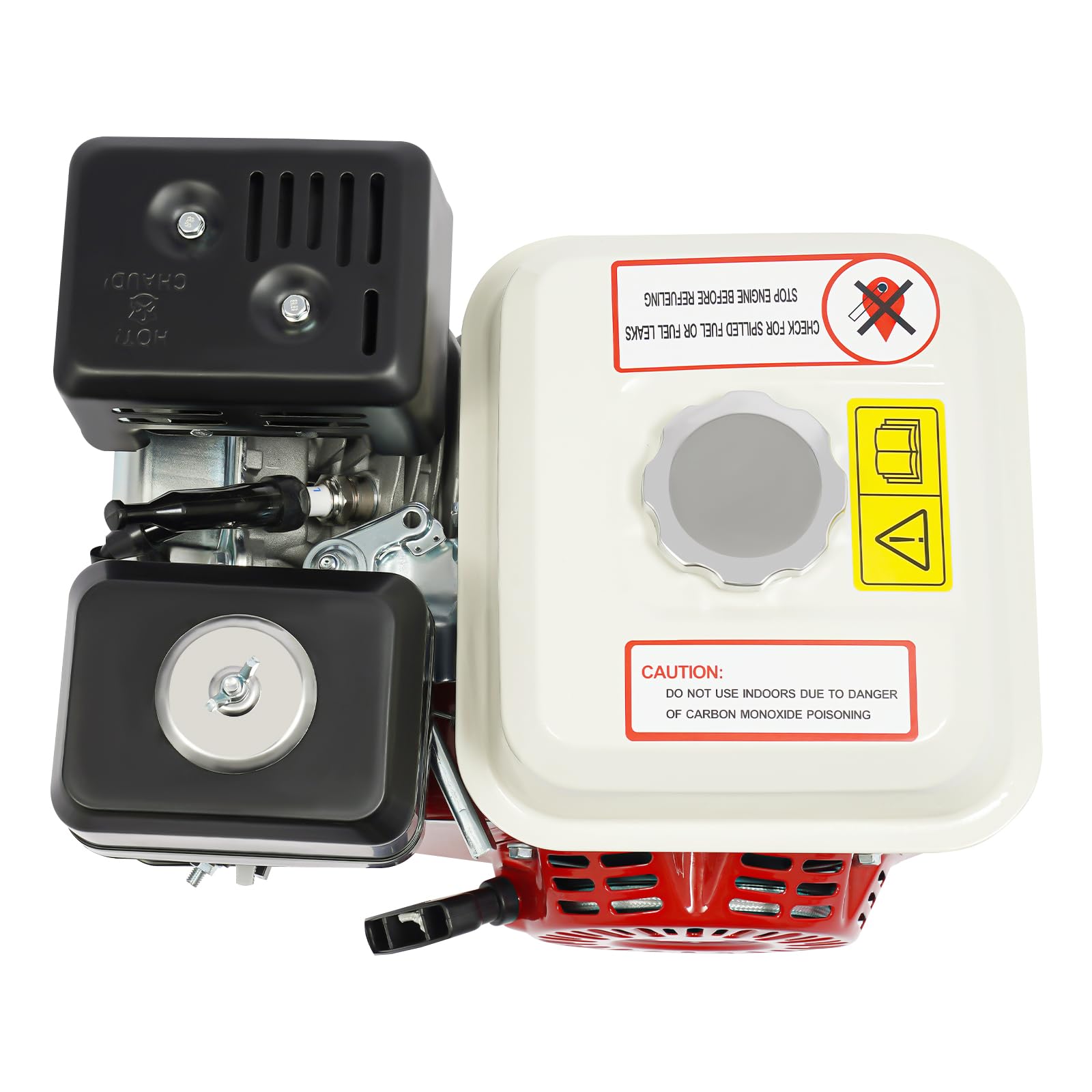 Motor de gasolina de 7,5 CV 3 kW de 4 tiempos, motor de estacionamiento con cigüeñal de 20 mm de diámetro, enfriado por aire, cilindrada de 212 cc, para cortacésped, máquinas de bomba, bombas de agua