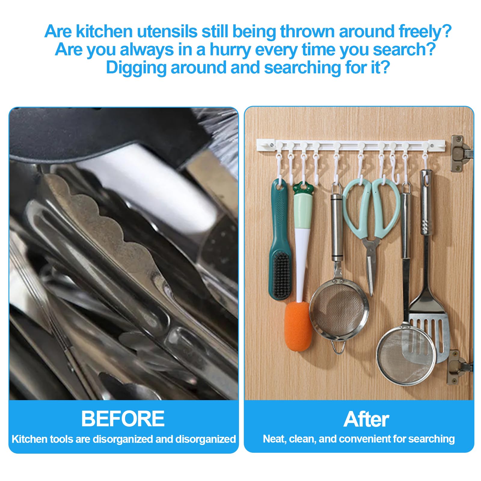 Schiebehakenleiste - Ausziehbarer Kleiderhaken Für Küche & Eingangsbereich