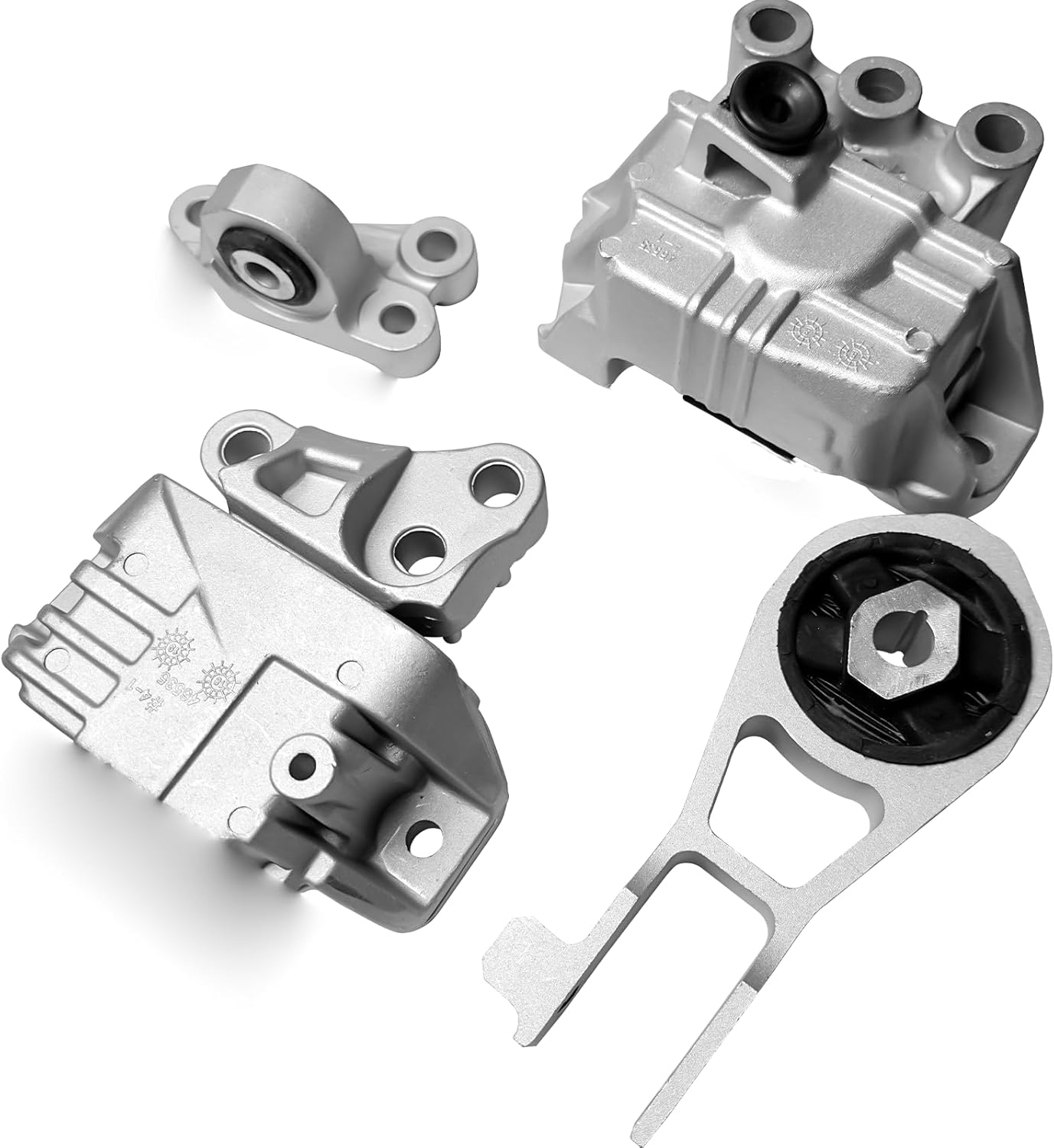 Engine Transmission Mount kit 4PCS Fit for 2015 2016 2017 Jeep Renegade L4 2.4L Replacement for 68363996AA 68363755AA 68258599AA 68363756AA VINSYUT