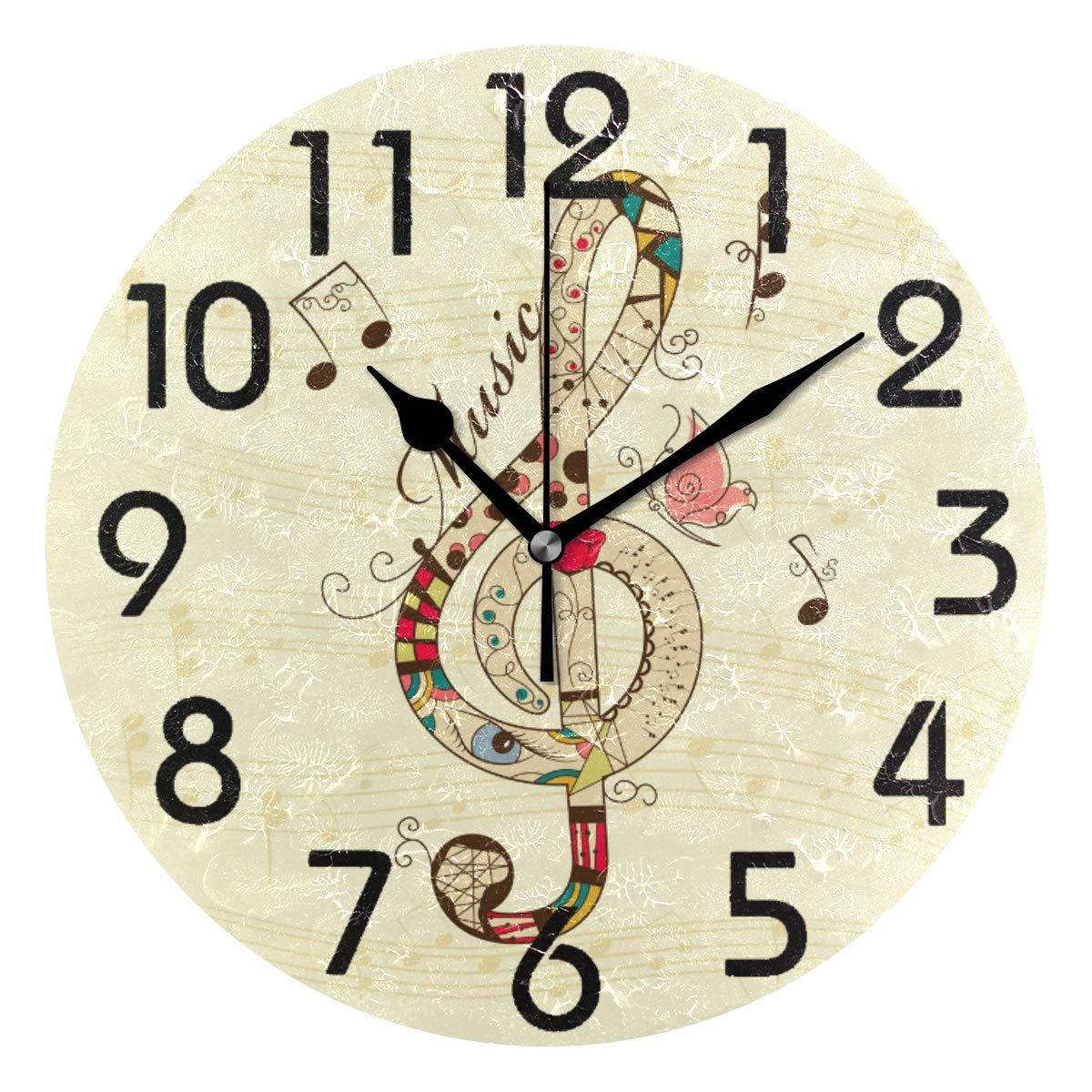 Horloge murale à quartz Naanle de style moderne et précis pour intérieur épuré
