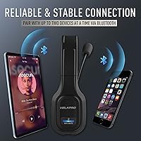 Vista 4 de Auriculares inalámbricos con micrófono - Auriculares con aislamiento de ruido de una sola oreja para centros de llamadas y oficina en casa