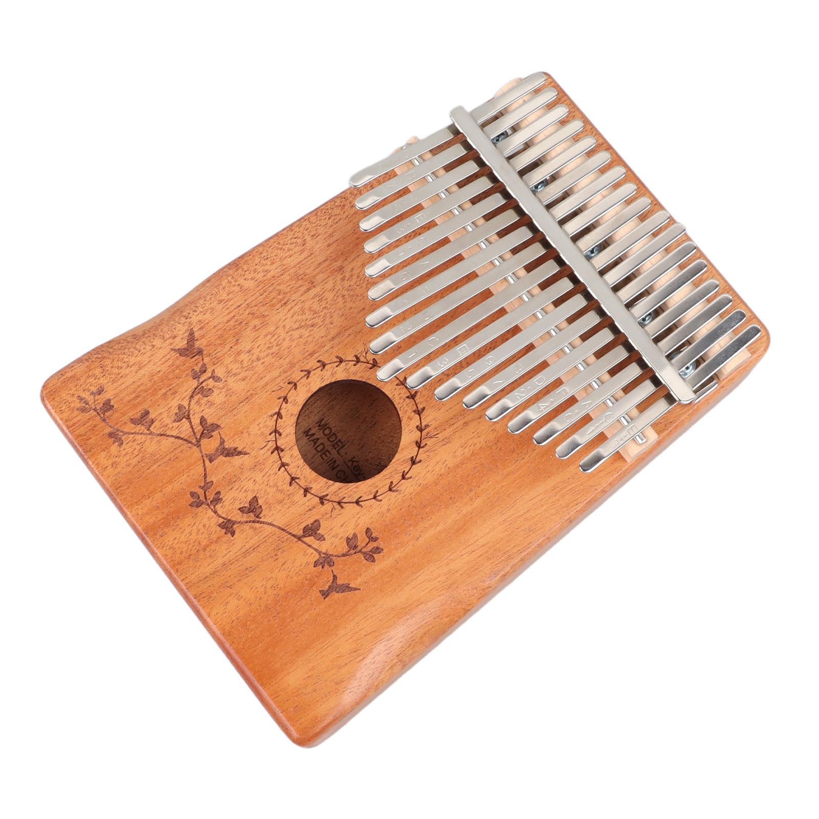 17 Tasten Kalimba Mahagoni Holz Fingerharfe Tragbares Daumenklavier mit Stimmhammer17 Tasten Fingerklavier17 Tasten Kalimba, DaumenklavierDaumenklaviere