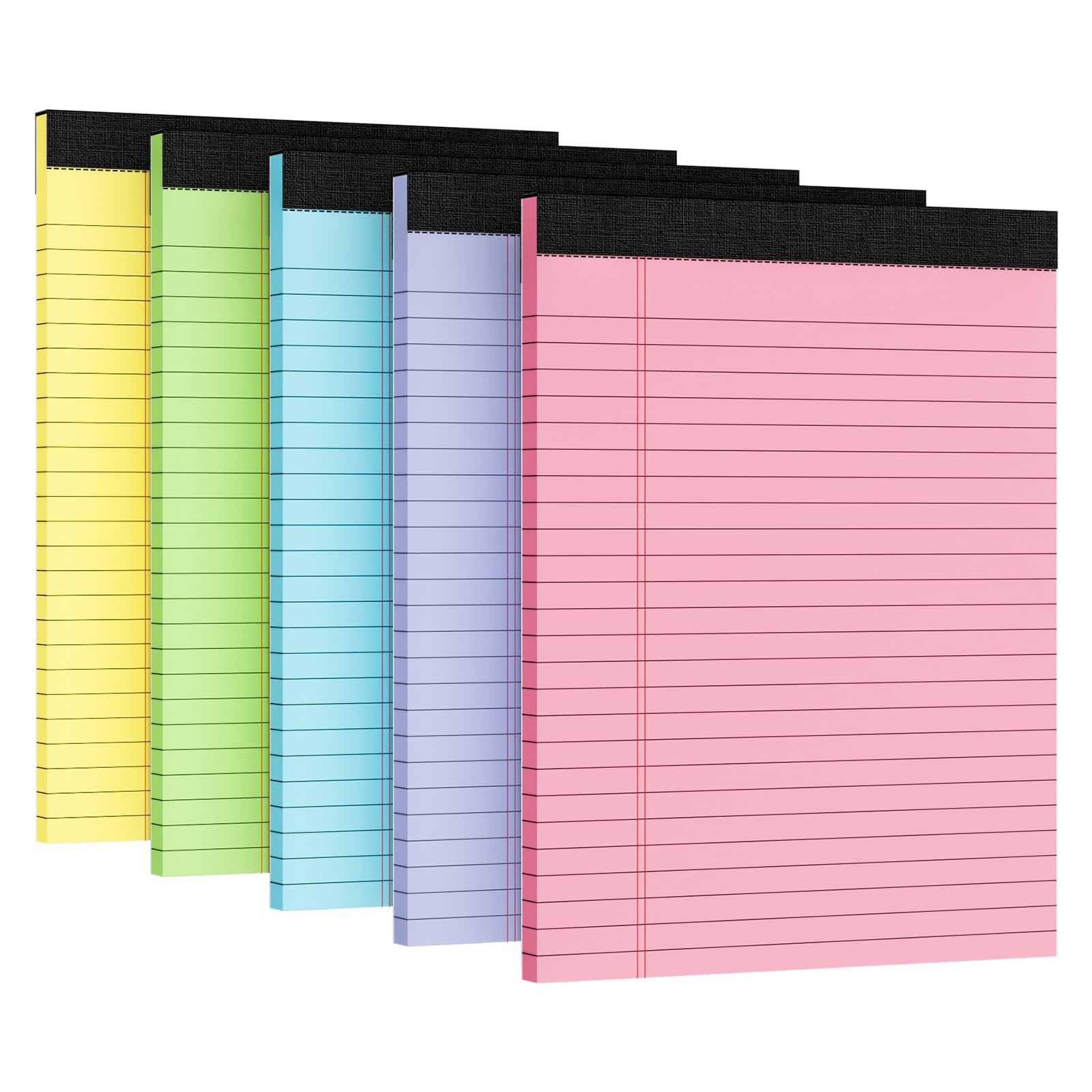 5pcs Legal Pads 8 5 x 11 Notepads 8 5 x 11 Inch 30 Sheets Pack Color Note