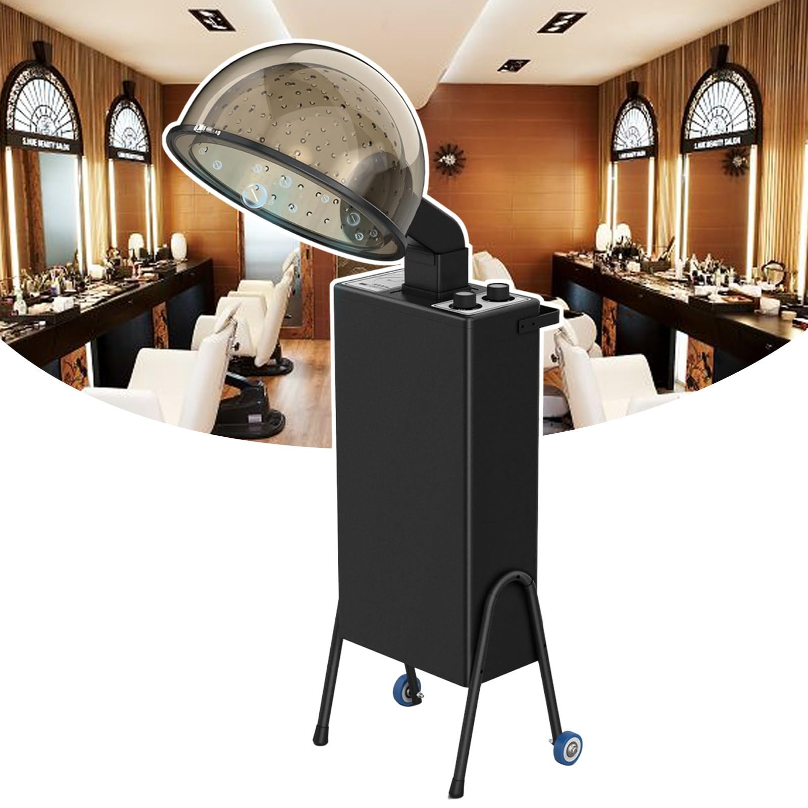 Hair Dryer Salon Hair Dryer Hooded Adjustable Arm 60 Min Timer 4-Setting Temperature Control for Beauty Salon