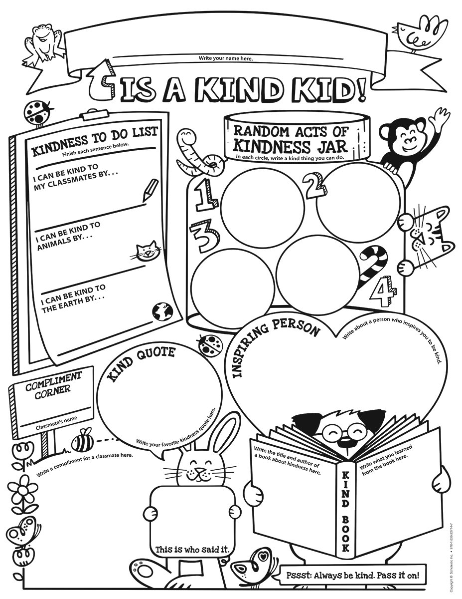 Classroom Kindness: Personal Poster Set: 30 Fun, Fill-in Posters That Promote Classroom Kindness