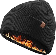 TRENDOUX Beanie for Men Women Merino Wool Knit Warm Winter Hat Soft Unisex Stocking Cap