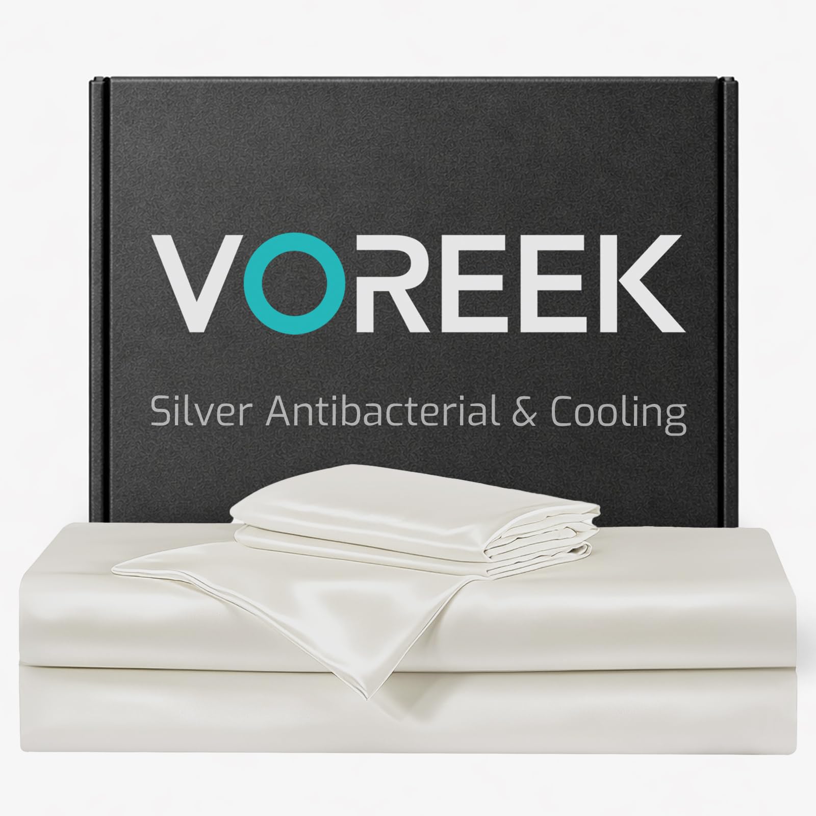 VOREEK Silver Infused Sheets King