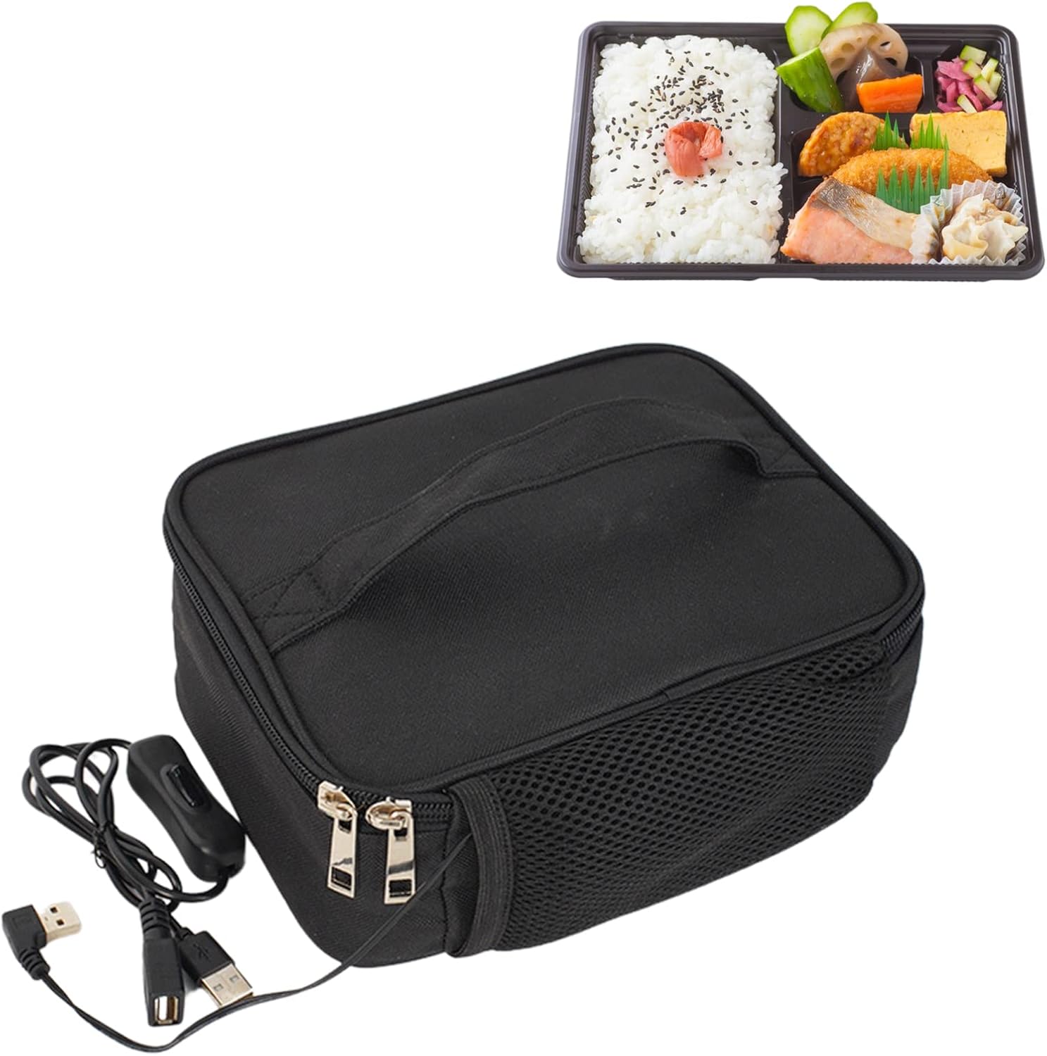 Electric Lunch Box Food Heated, USB Portable Food Warmer