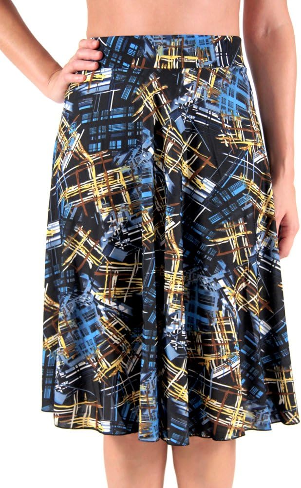 Casual Skirt with Splash Design