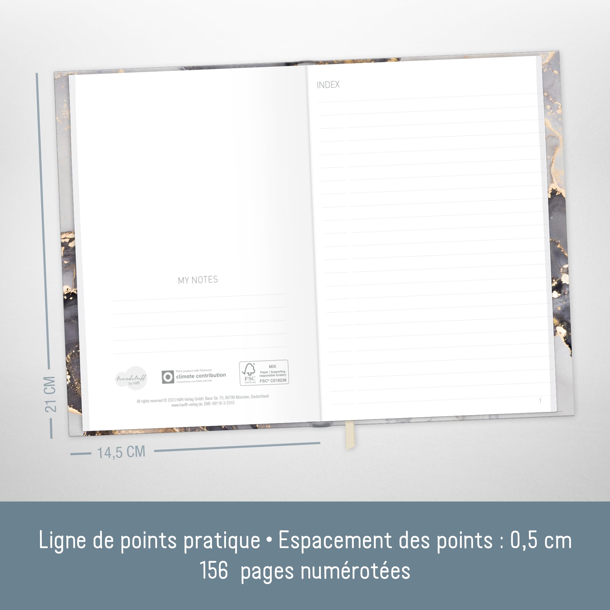 Bullet Journal A5 [Magic Circle] avec Sangle Élastique | 156 Pages