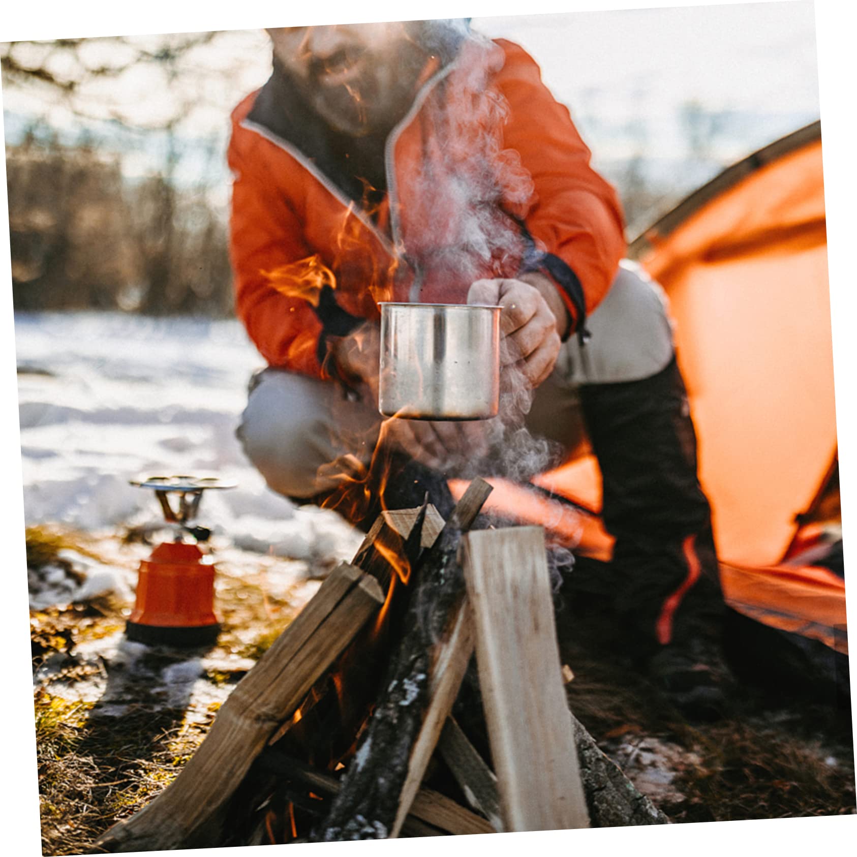 Acero Inoxidable Juego de Cocina 8 Piezas para Camping