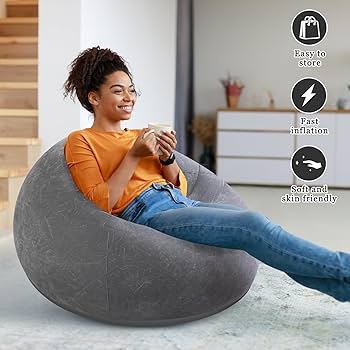 Target Bean Bag Chair Inflatable Air Bean Bag Chair Soft Flocked