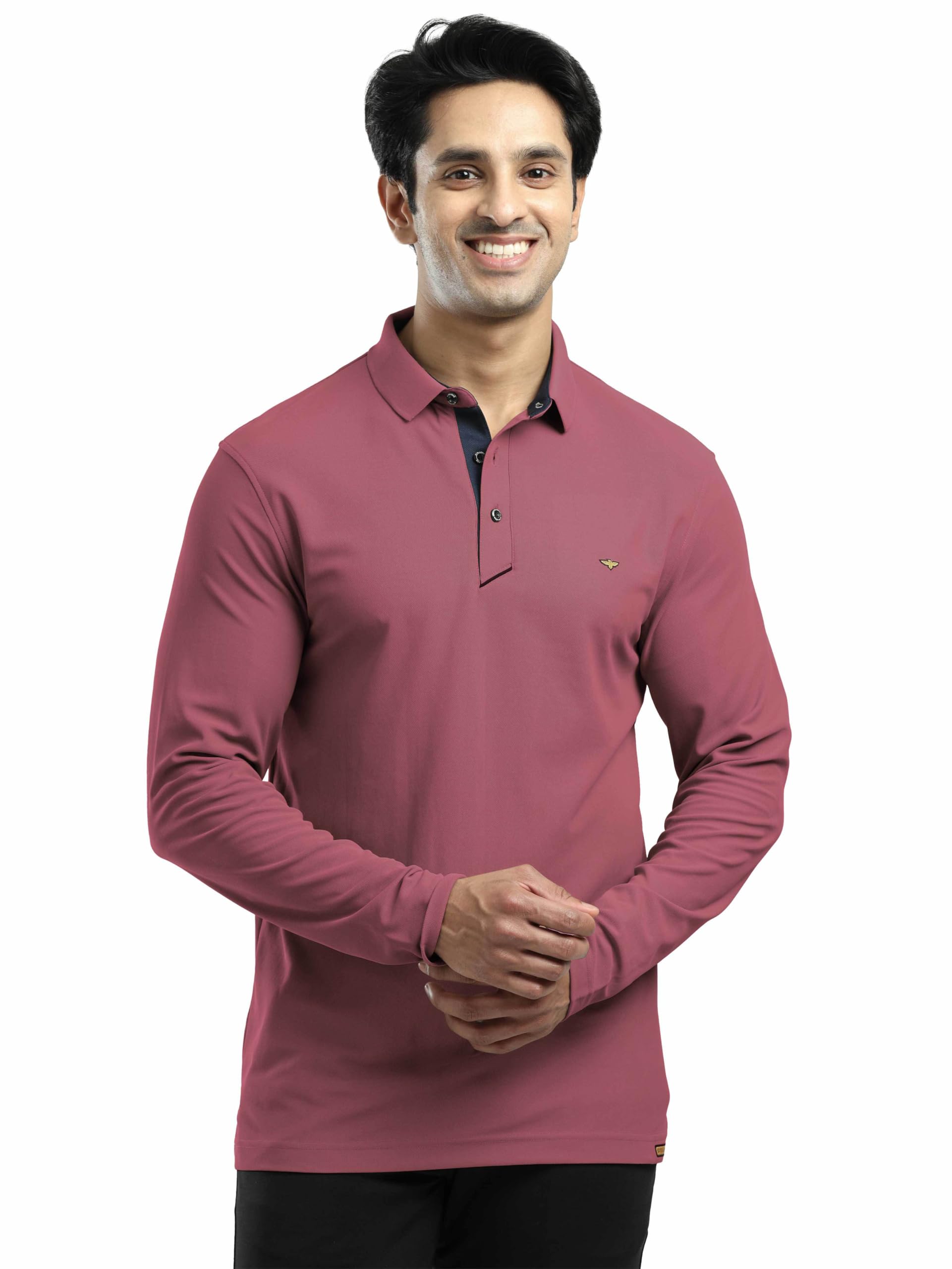 STELLERS Men's Full Sleeve Polo T-Shirt | Feather Touch Feel | Odour Resistant | Wrinkle Free | Quick Dry | Stretchable | Lightweight | Anti-Static | UV Resistance | Anti-Microbial-picture-10