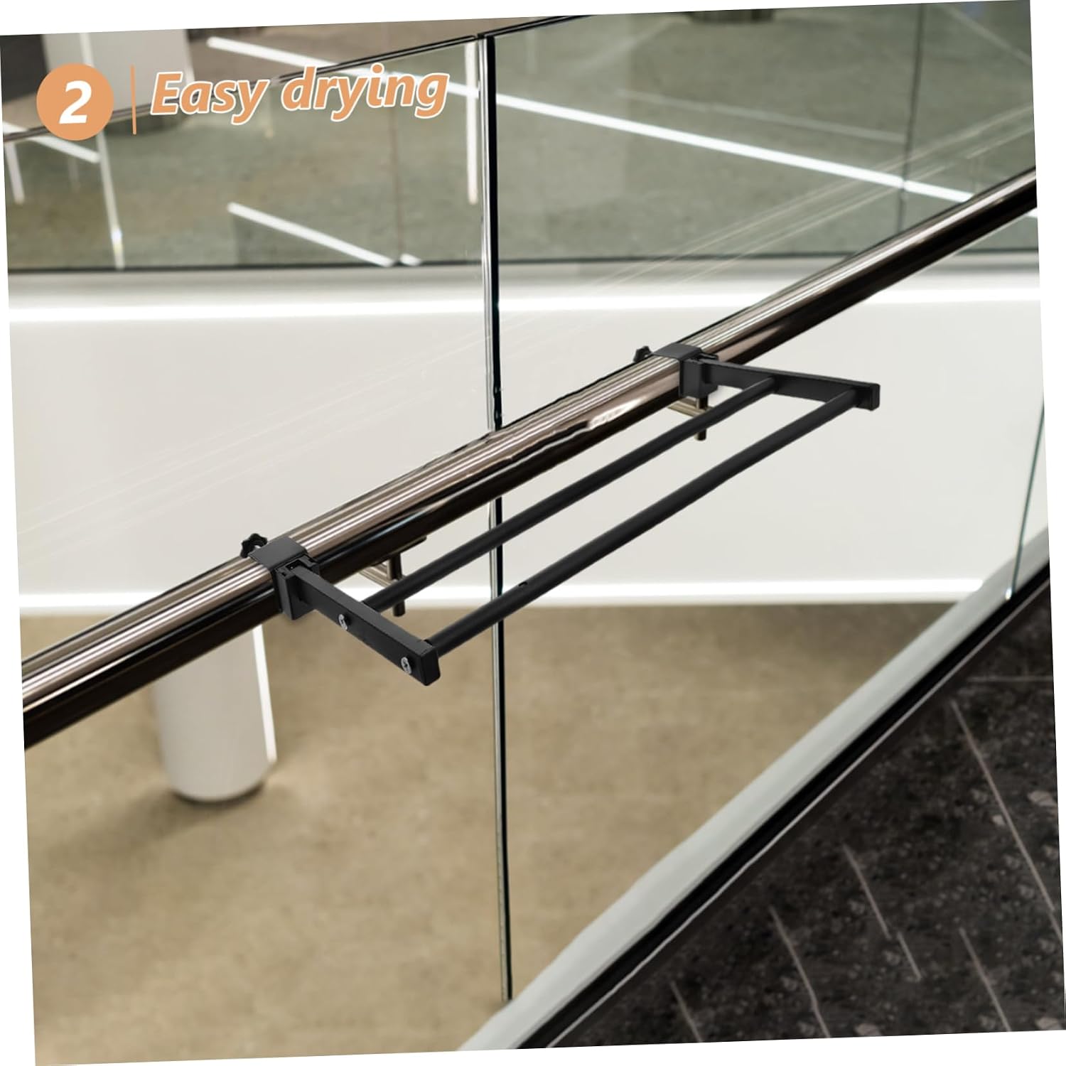 SOLUSTRE Drying Rack for Clothing Blanket Rack Retractable Collapsible Wall-Mounted Space-Saving Indoor Outdoor