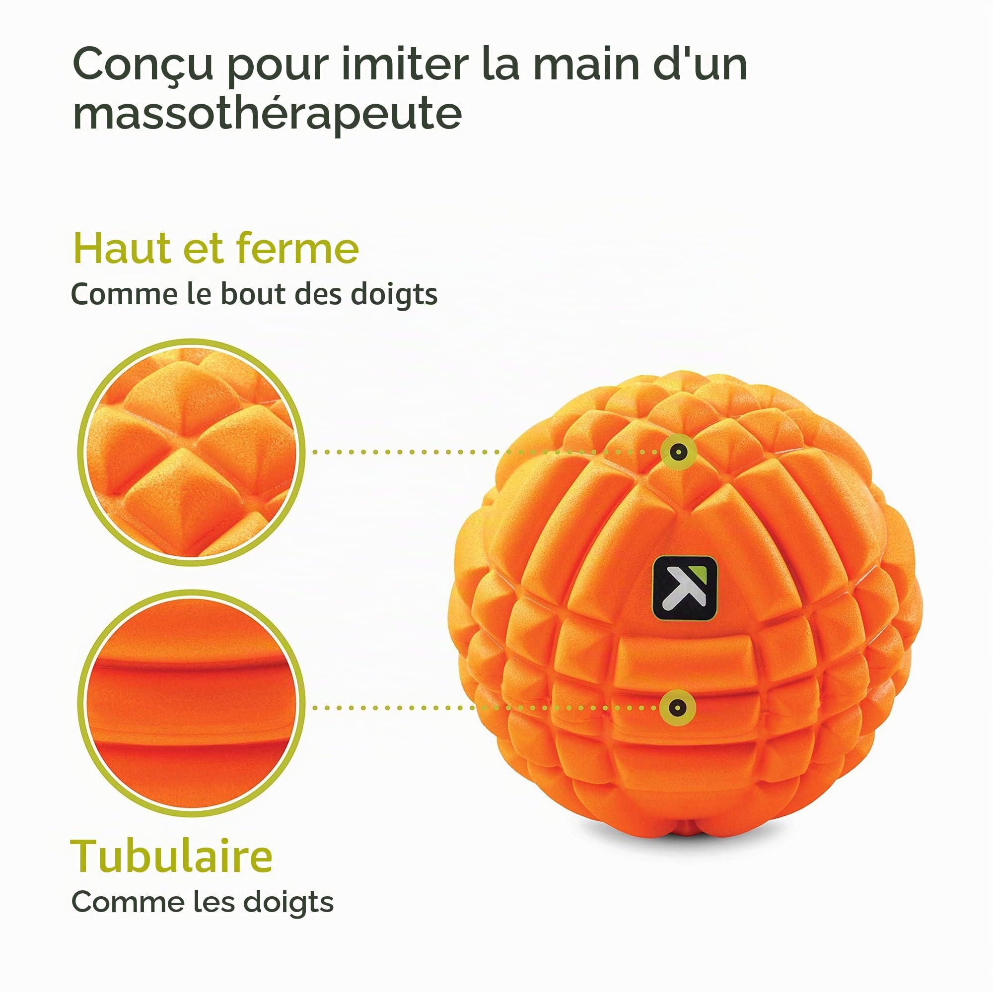 Triggerpoint Grid Ball, 12,7 cm Boule de Massage en Mousse