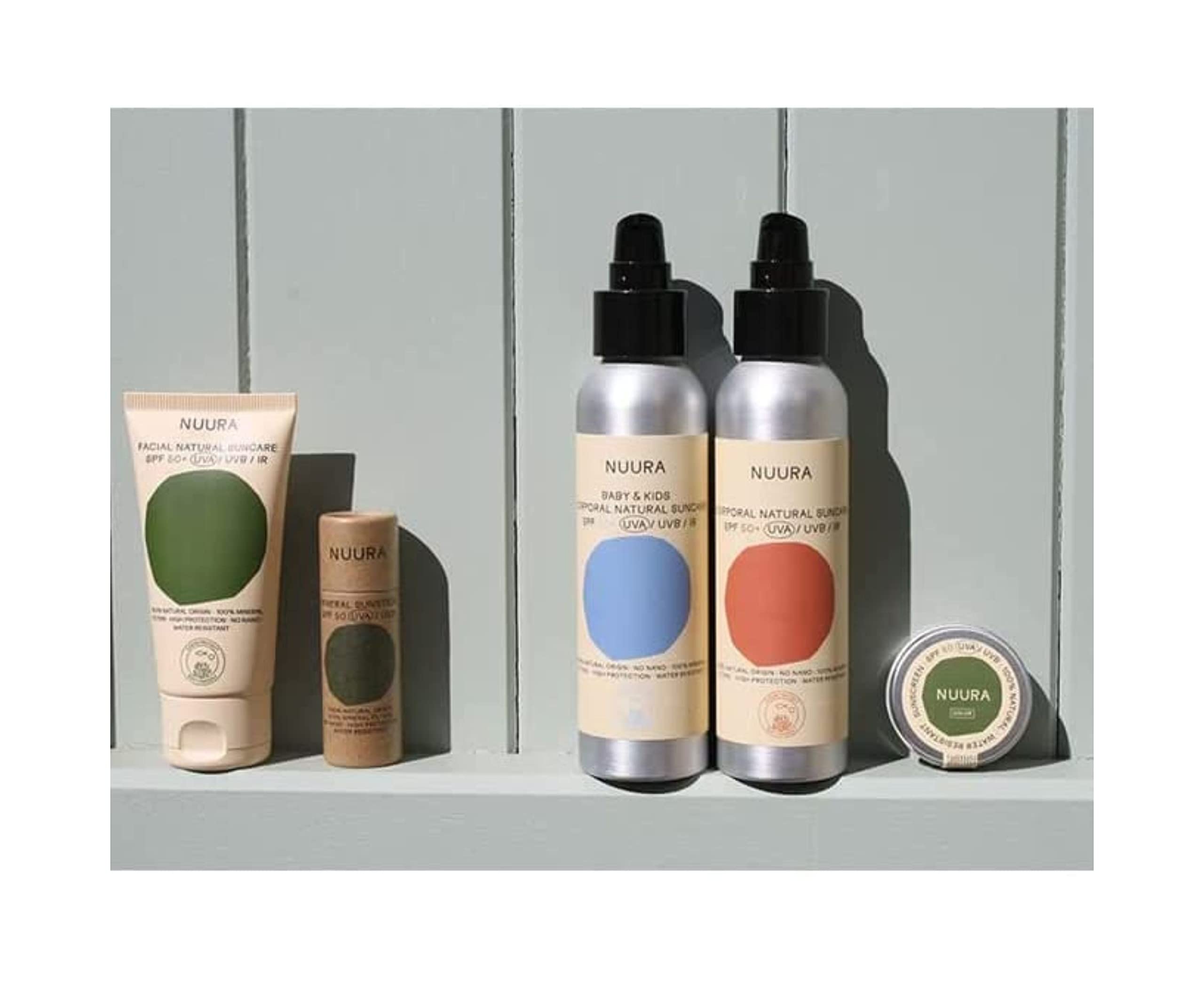 NUURA Mineralny Filtr Przeciwsłoneczny dla Dzieci SPF 50 - Krem Przeciwsłoneczny dla Dzieci i Niemowląt - Formuła Płynna i Biodegradowalna
