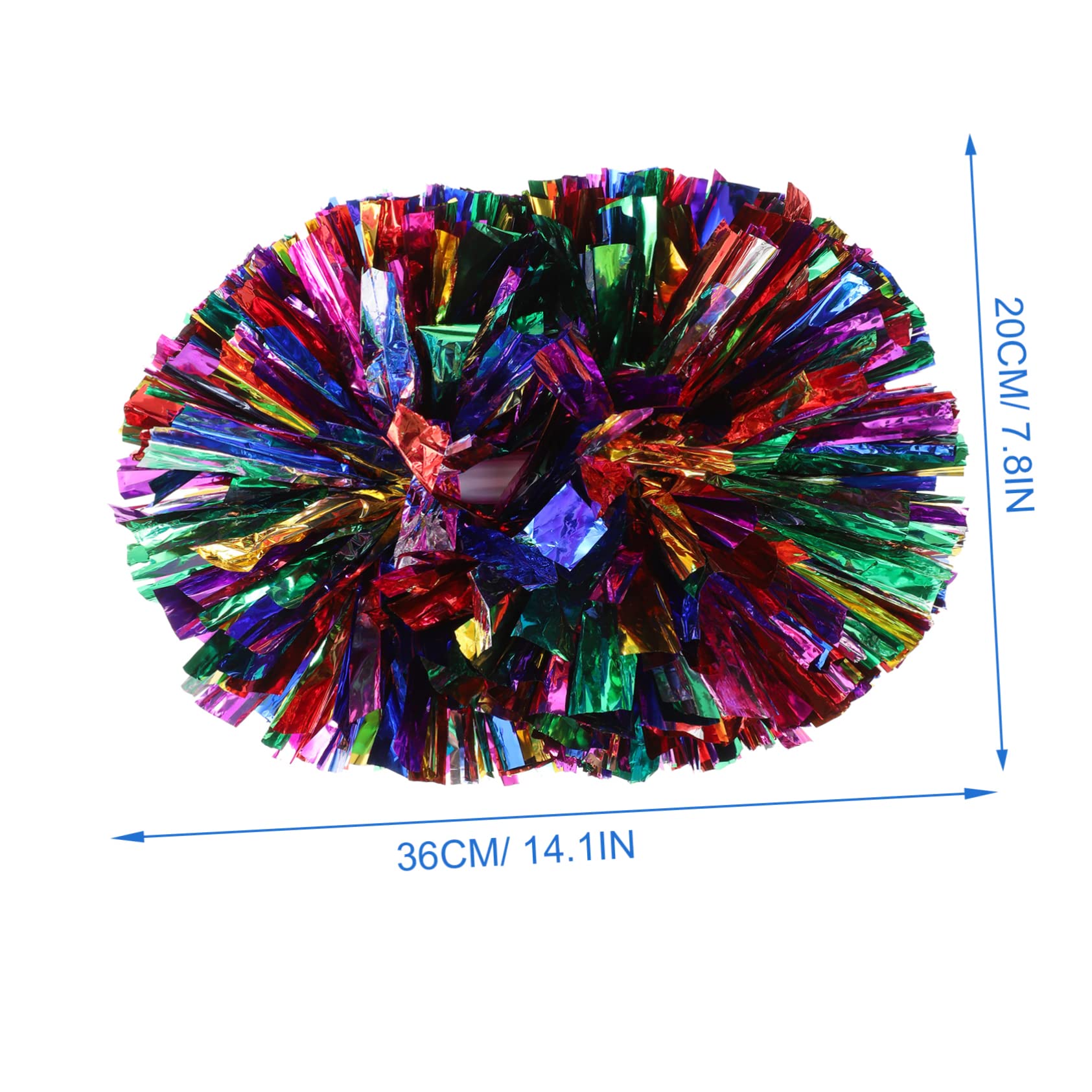 POPETPOP Gymnastics Cheer Props 2pcs Handheld Pom Poms Bright Attractive Event Supplies