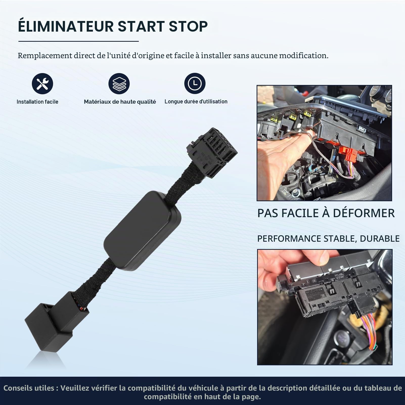 Système de Démarrage et d'arrêt Automatique du Moteur de Voiture pour Golf 7 Golf 7.5 Passat B8 B8.5 Touran T-Roc éliminateur de démarrage et d'arrêt Connecteur Start Stop