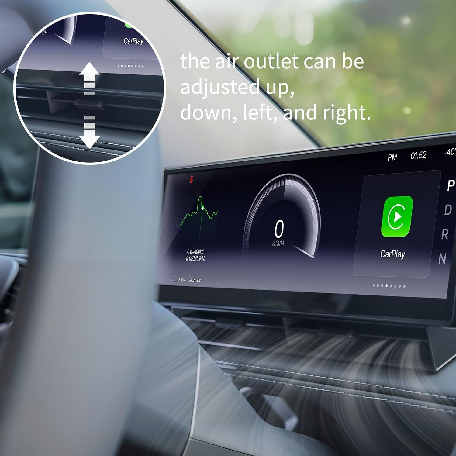 Carplay Screen for Model Y Juniper 2025 2026 HD 8.8" HUD Wireless Apple CarPlay & Android Auto Accessories, OTA Updates, Blind Spot Monitor, Quick Buttons